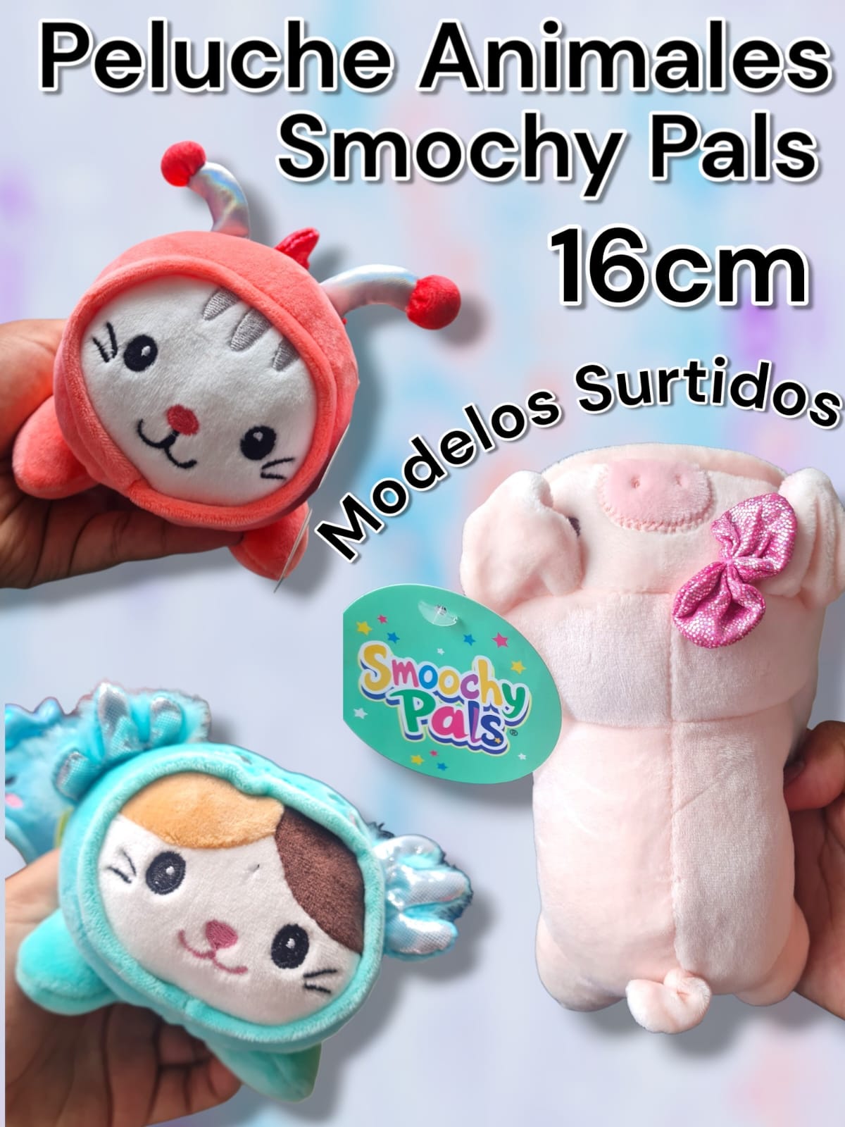 Peluche Animales SMOCHY PALS 16 CM