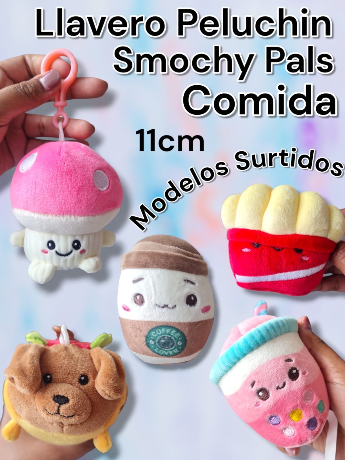 LLAVERO PELUCHIN COMIDITA 11CM