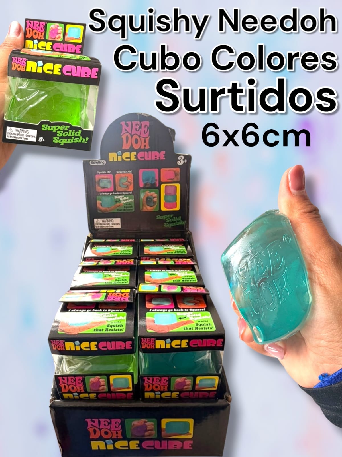 SQUISHY NEEDOH CUBO COLORES SURTIDOS