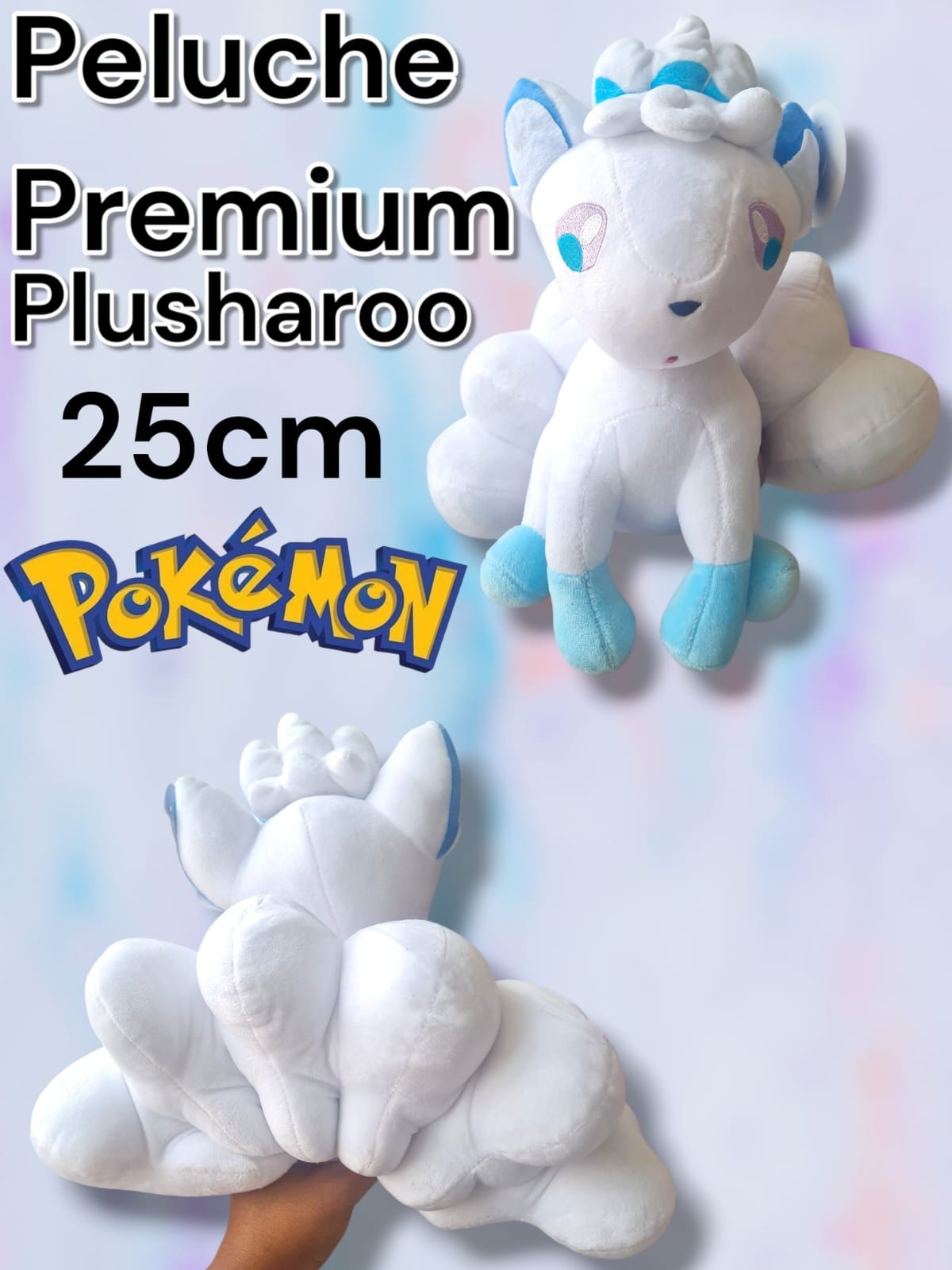 PELUCHE PREMIUM POKEMON BLANCO 25 cm
