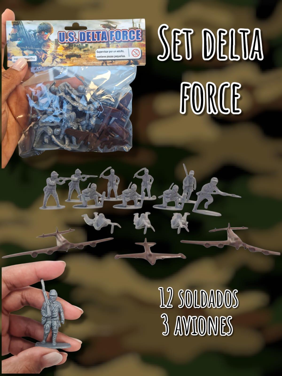 Set Delta Force ( Soldados x 12  + 3 aviones )