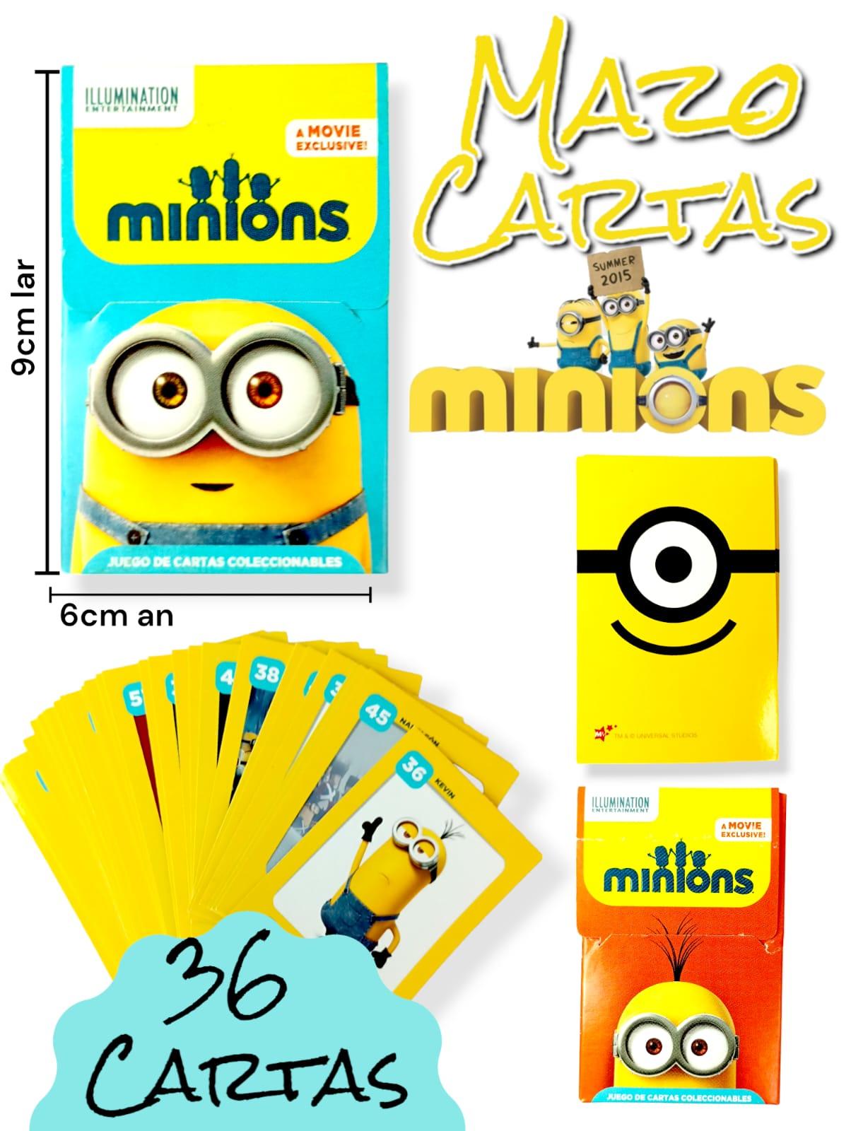 MAZO "Cartas" MINIONS - Juego de CARTAS COLECCIONABLES