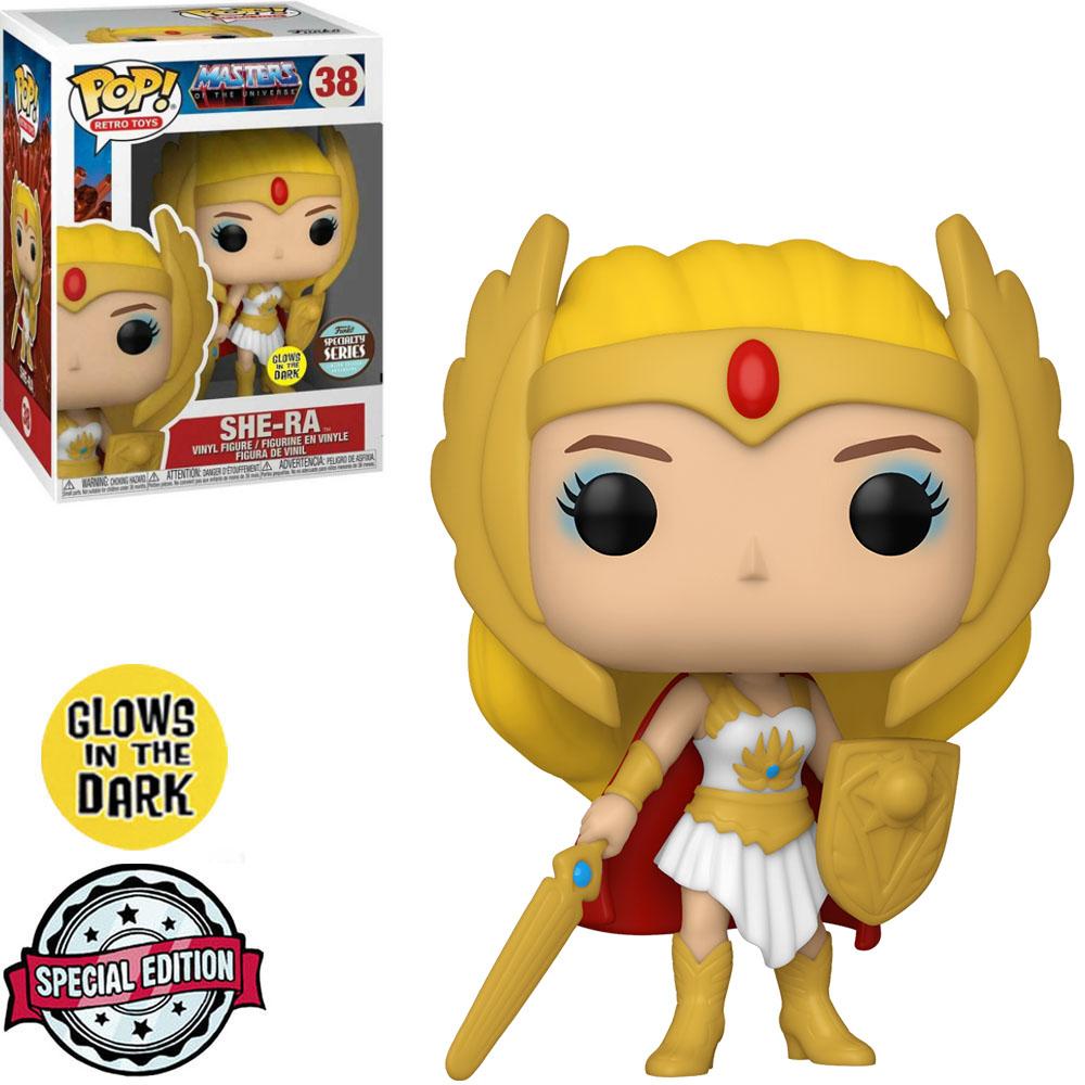 FUNKO POP Original MASTERS OF THE UNIVERSE EXCLUSIVE - SHE-RA 38 (GLOW IN THE DARK)