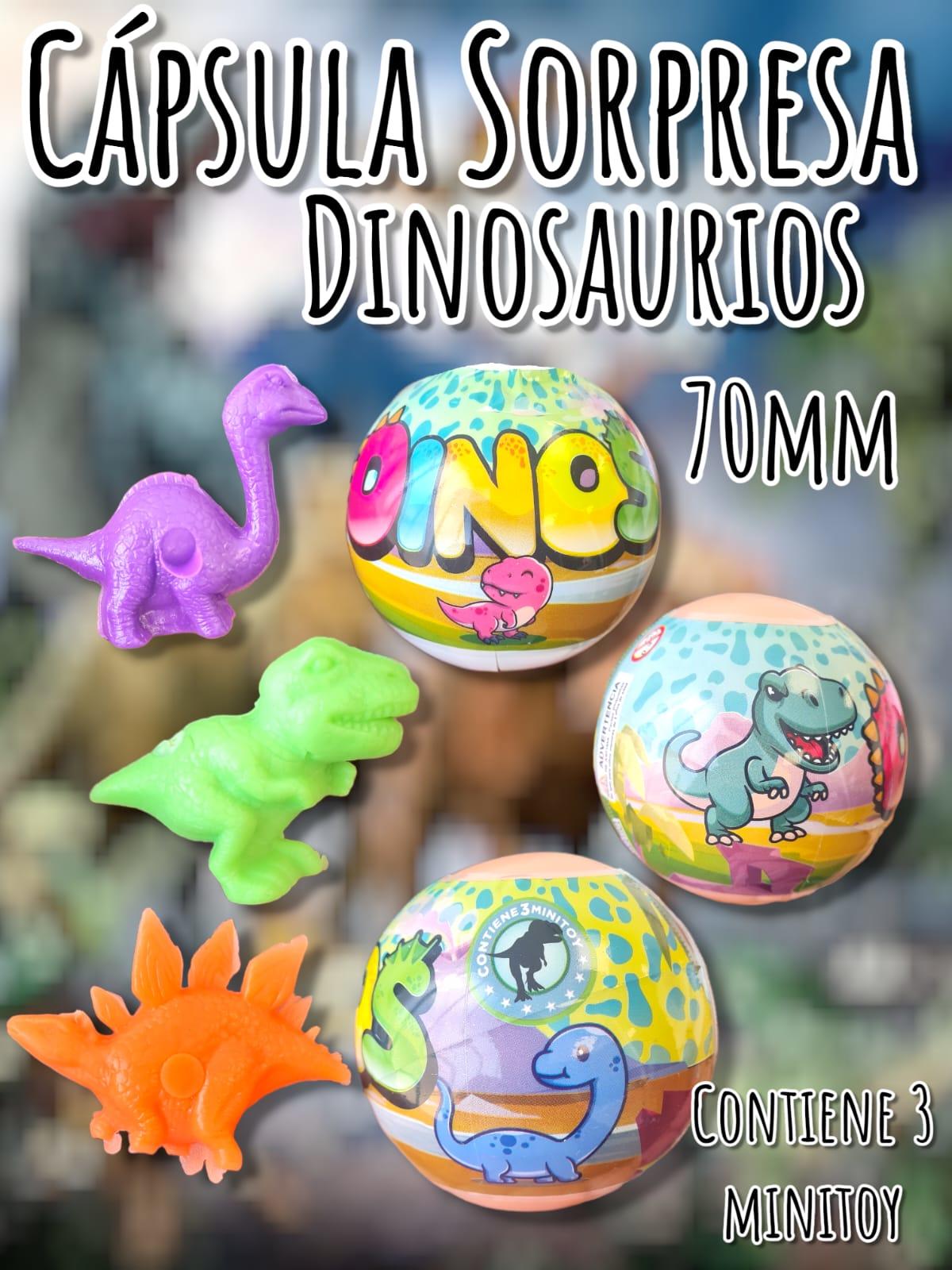 Capsula de 70mm Sorpresa Dinosaurio