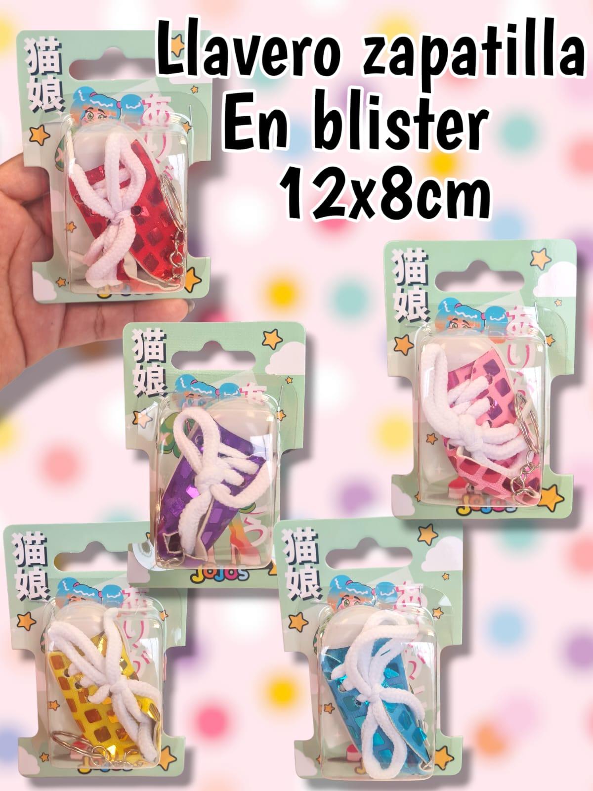Llavero Zapatillas Con Brillos 7cm en blister