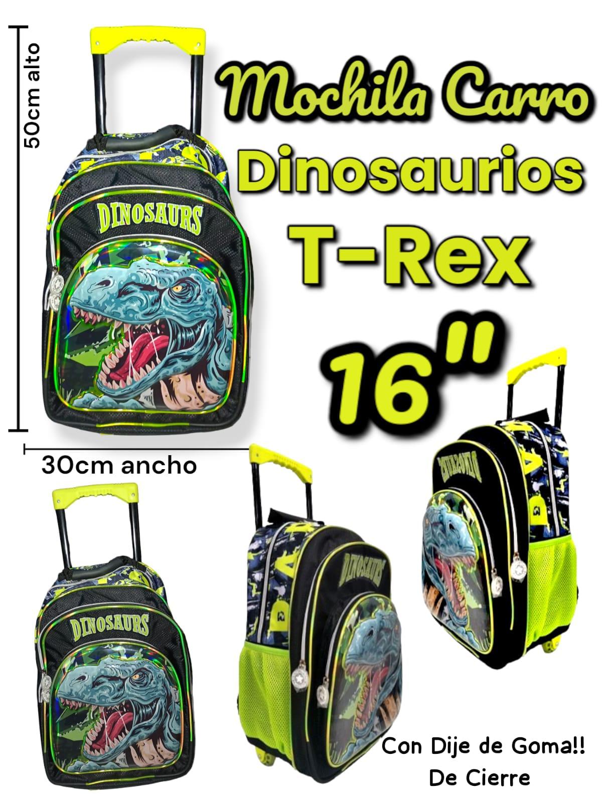 Mochila carro Dinosaurios T-REX 16"