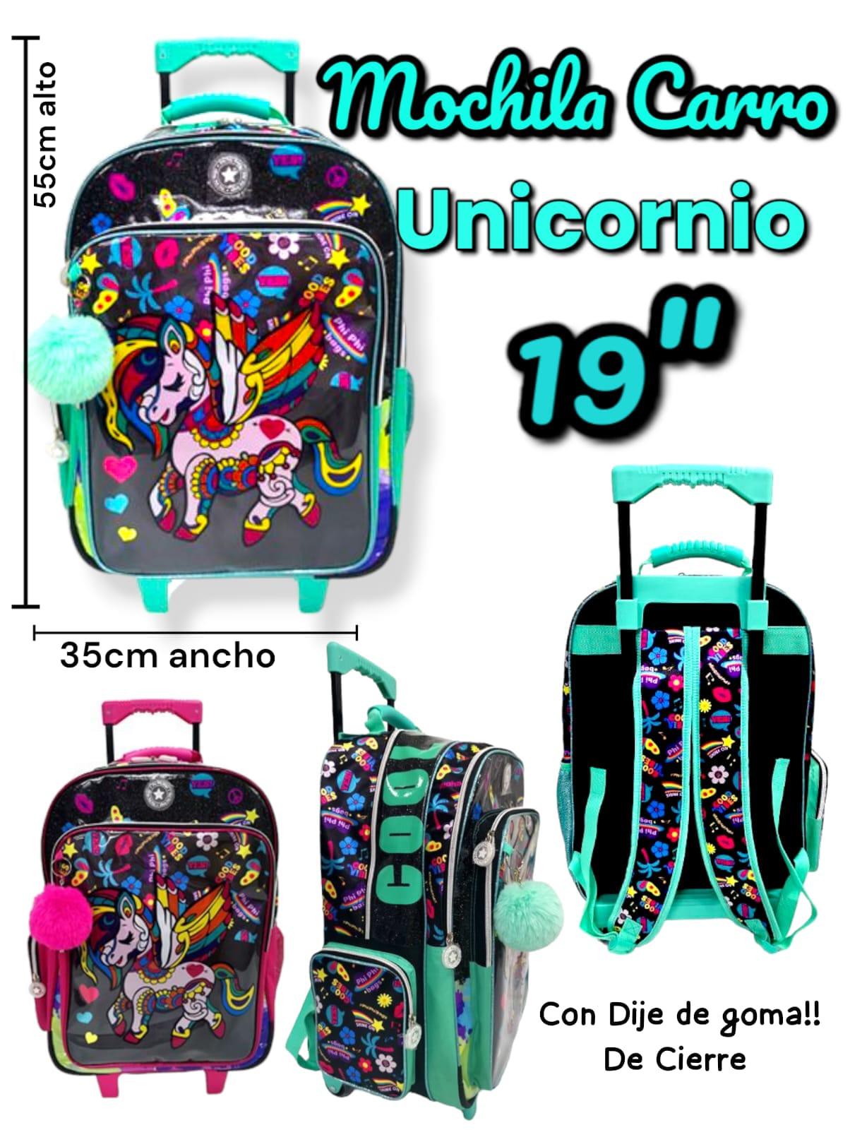 Mochila carro UNICORNIO 19"