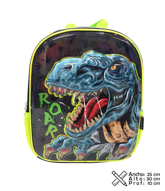 Mochila 12" REVERSIBLE Dino T-REX