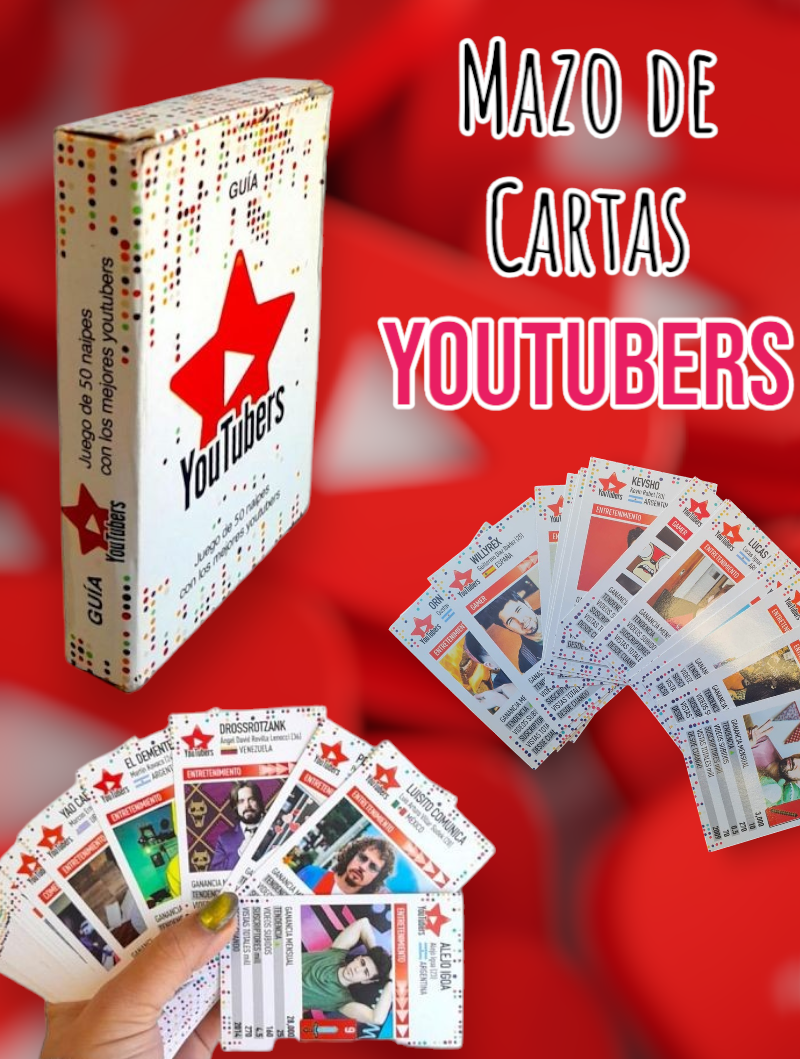 Mazo de Cartas Youtubers