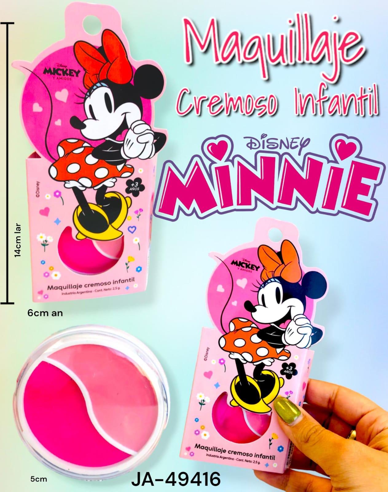 Maquillaje Cremoso Infantil Cajita MINNIE