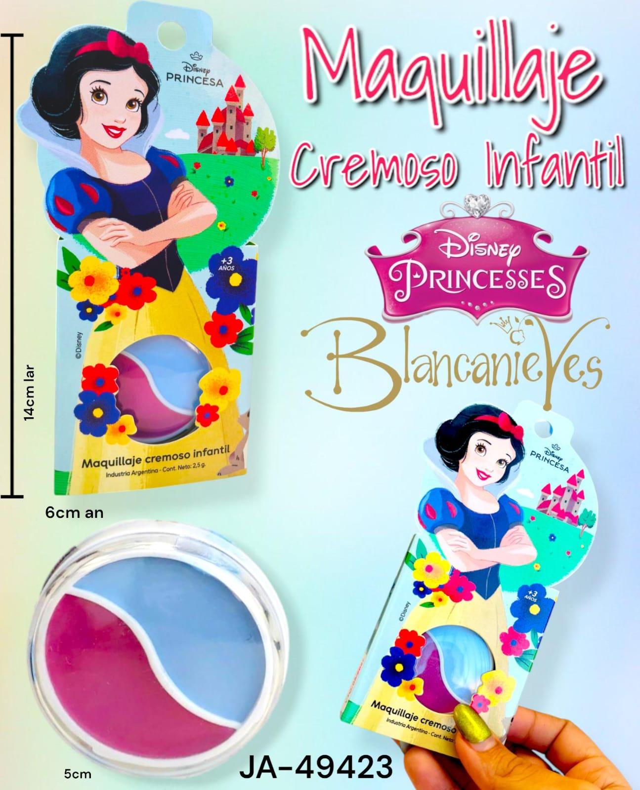 Maquillaje Cremoso Infantil Cajita Princesa BLANCA NIEVES