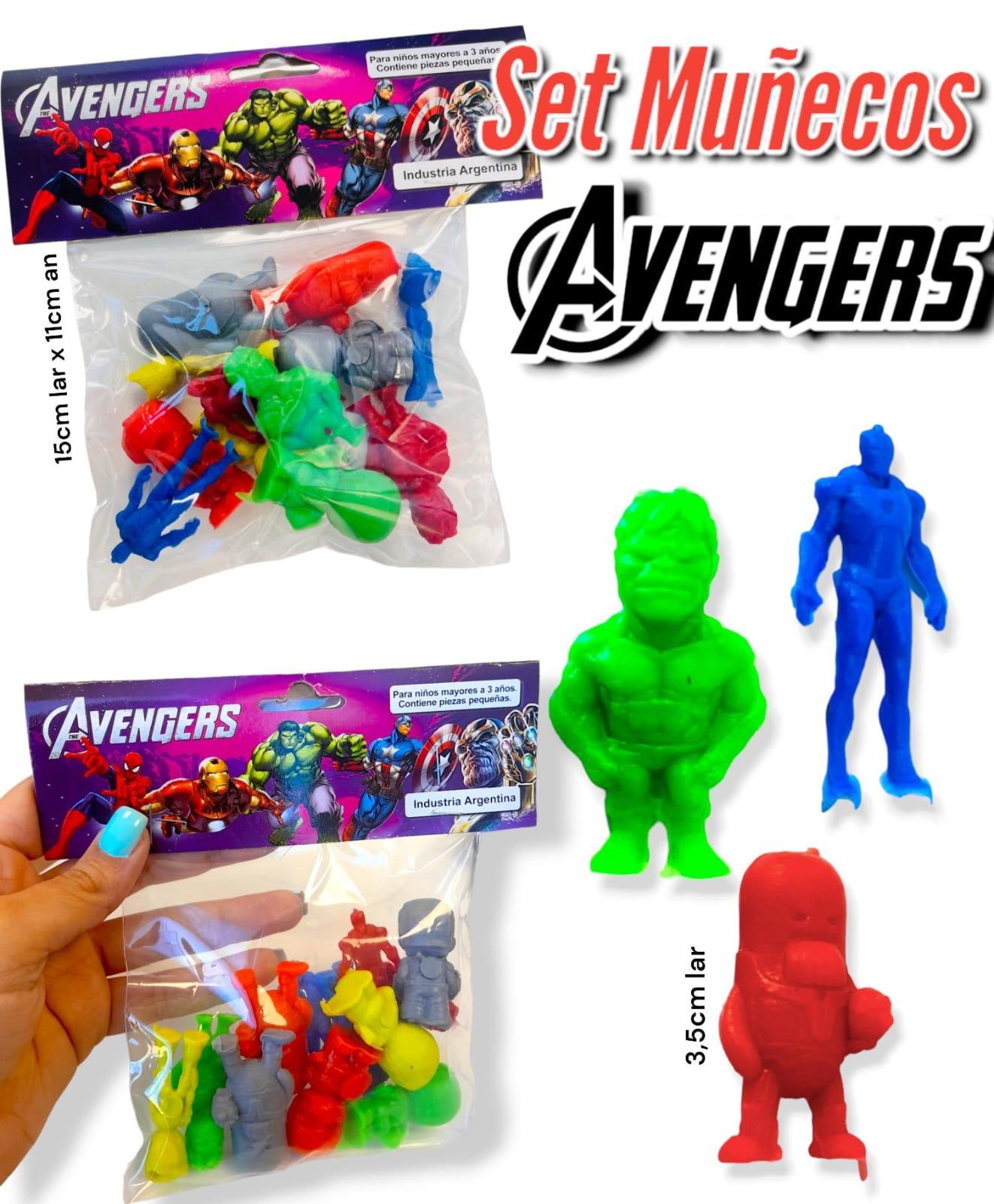 Set Muñecos AVENGERS x 12