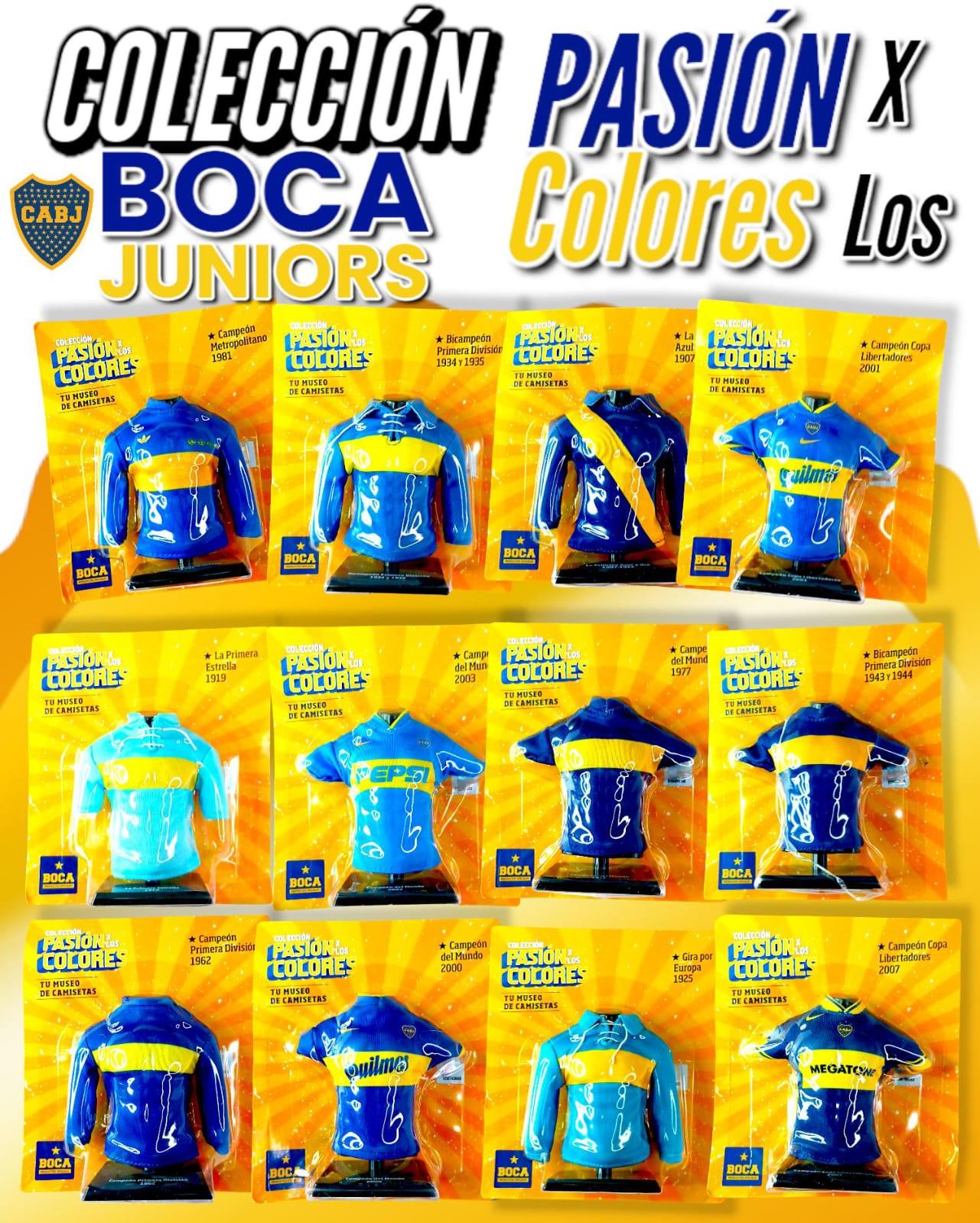 Combo x 12 minicamisetas historicas BOCA JUNIORS