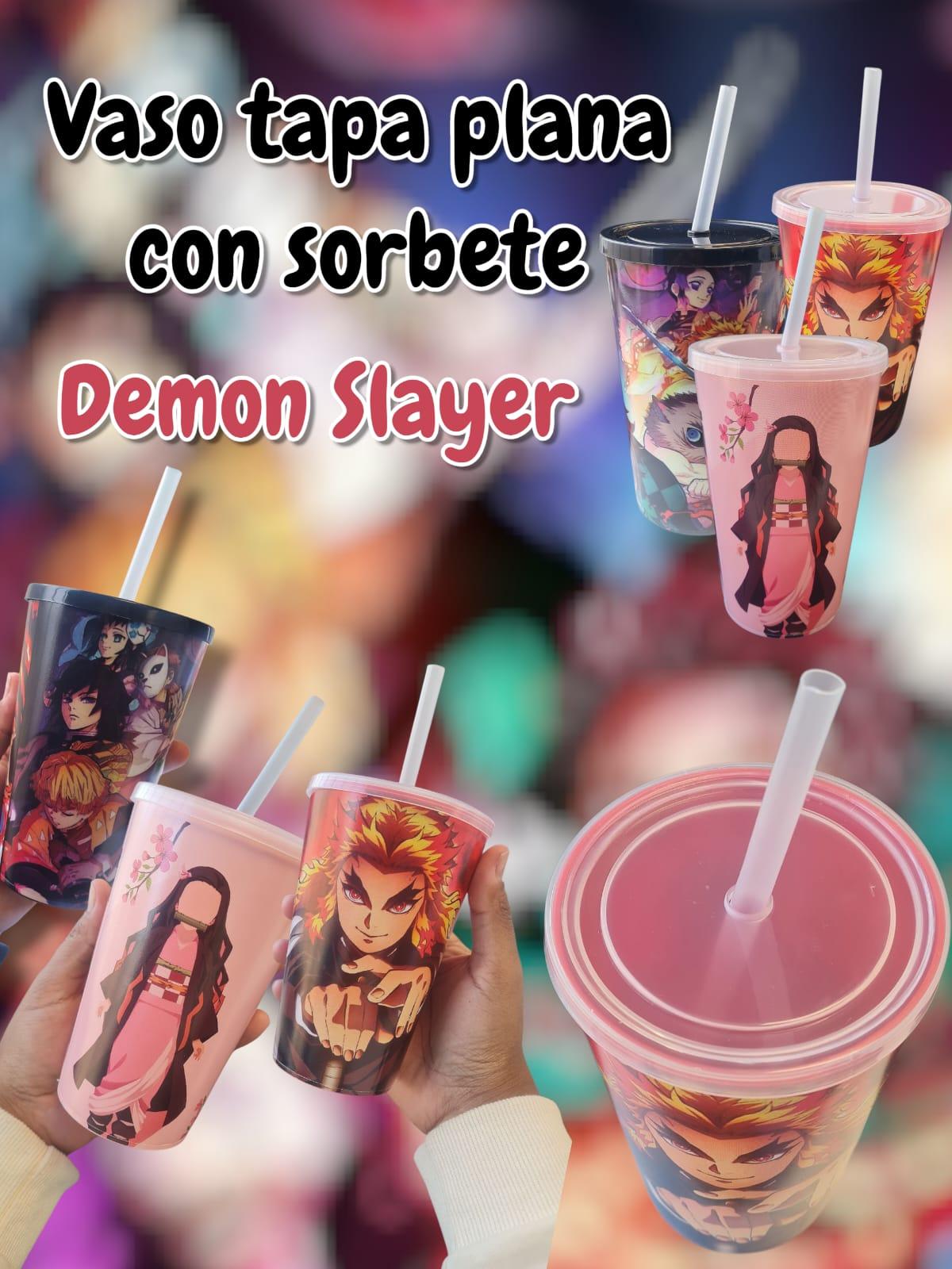 Vaso Tapa Plana con Sorbete DEMON SLAYER