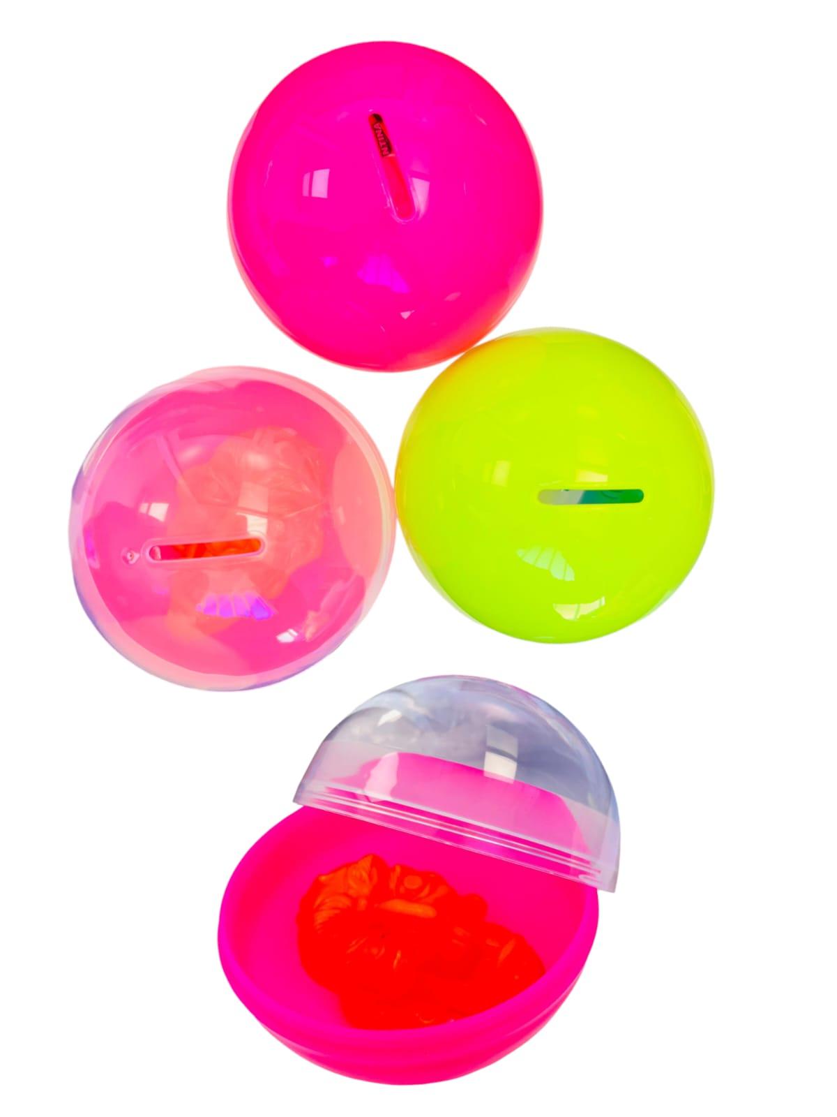 Capsula Alcancia 10 cm con Juguete Sorpresa