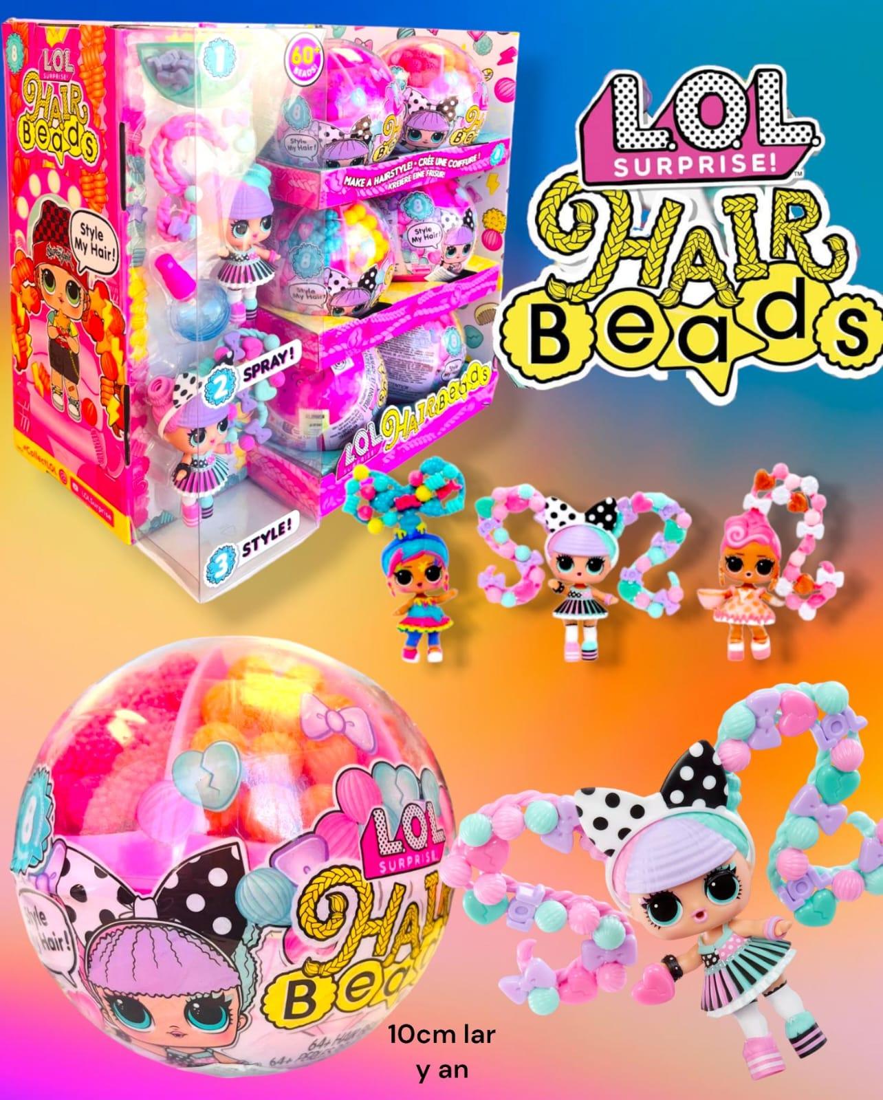 LOL Surprise! 09cm. Surtido con Exhibidor "Hair Beads"