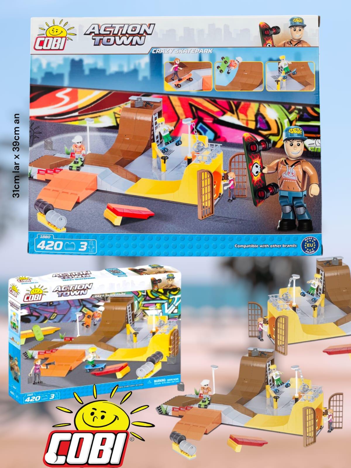 ACTION TOWN Pista de Skate  COBI 420 piezas