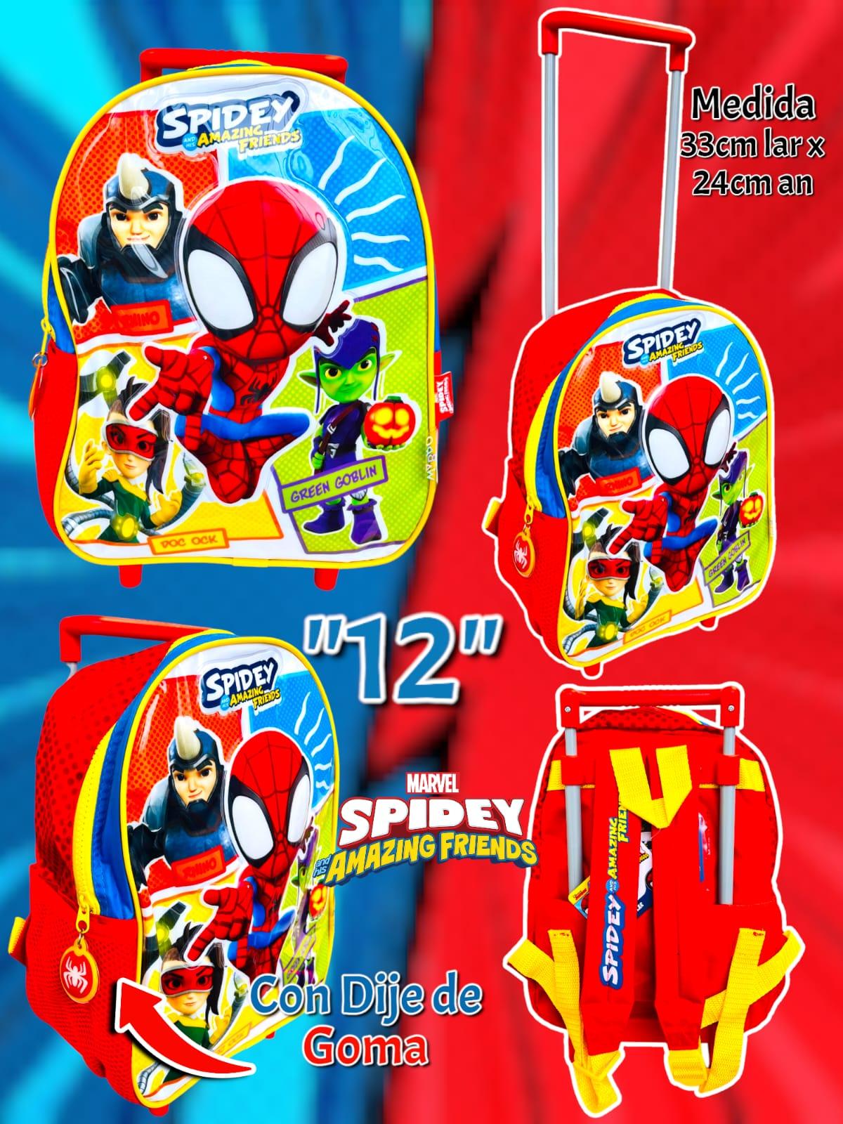 Mochila Carro "12" SPIDERMAN Y SPIDEY