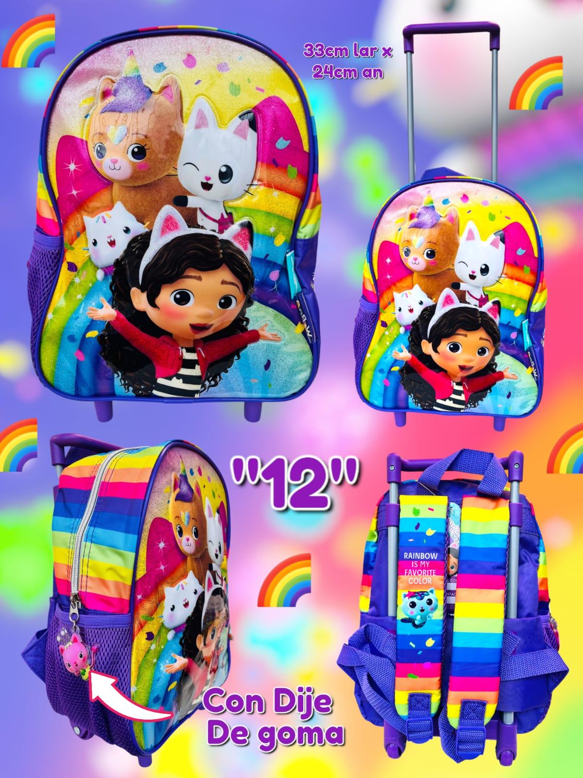 Mochila Carro "12" Gaby y la Casa de Las Muñecas Amigos