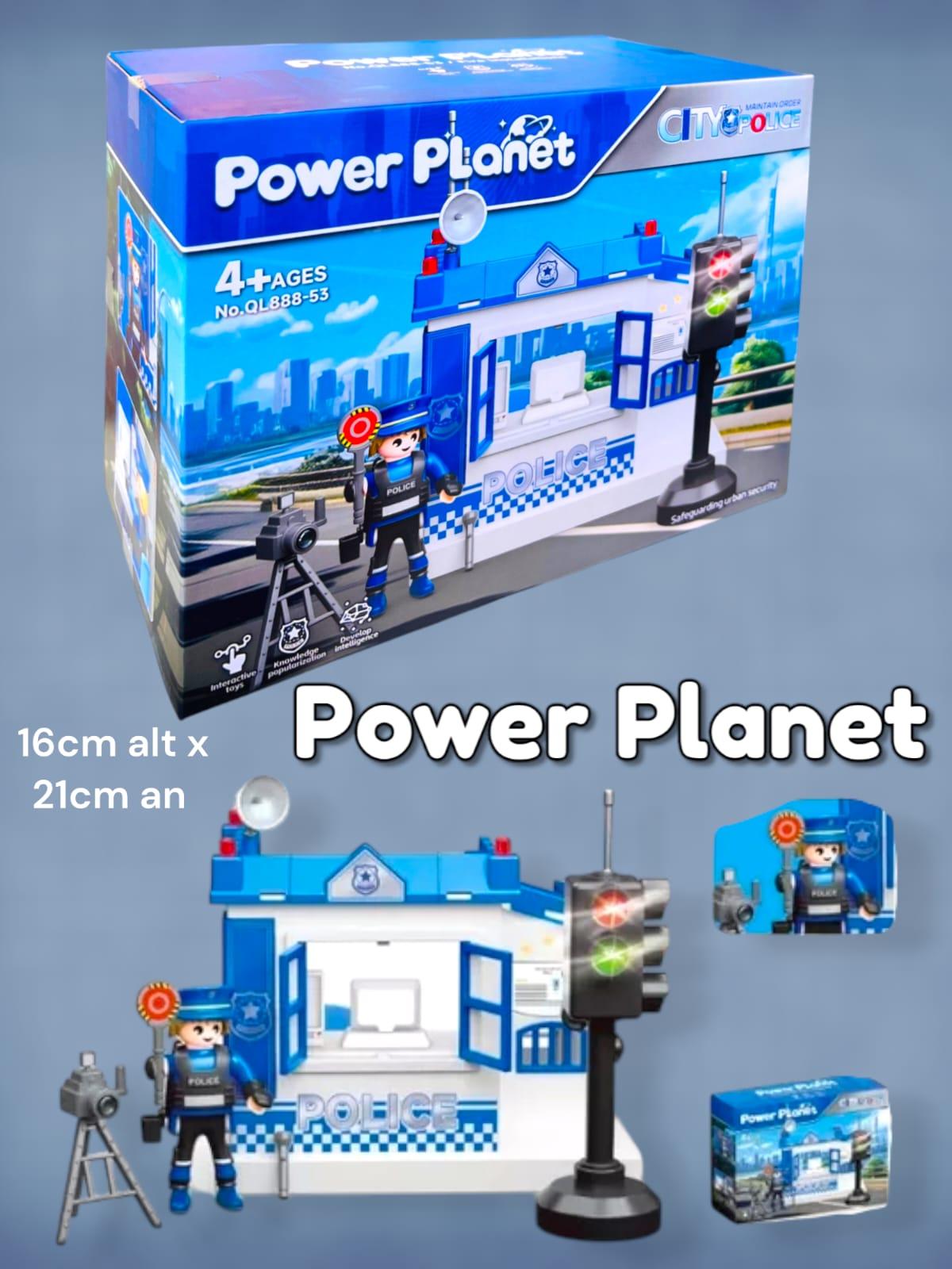 Estacion Policial con semaforo con luz y sonido  Power Planet