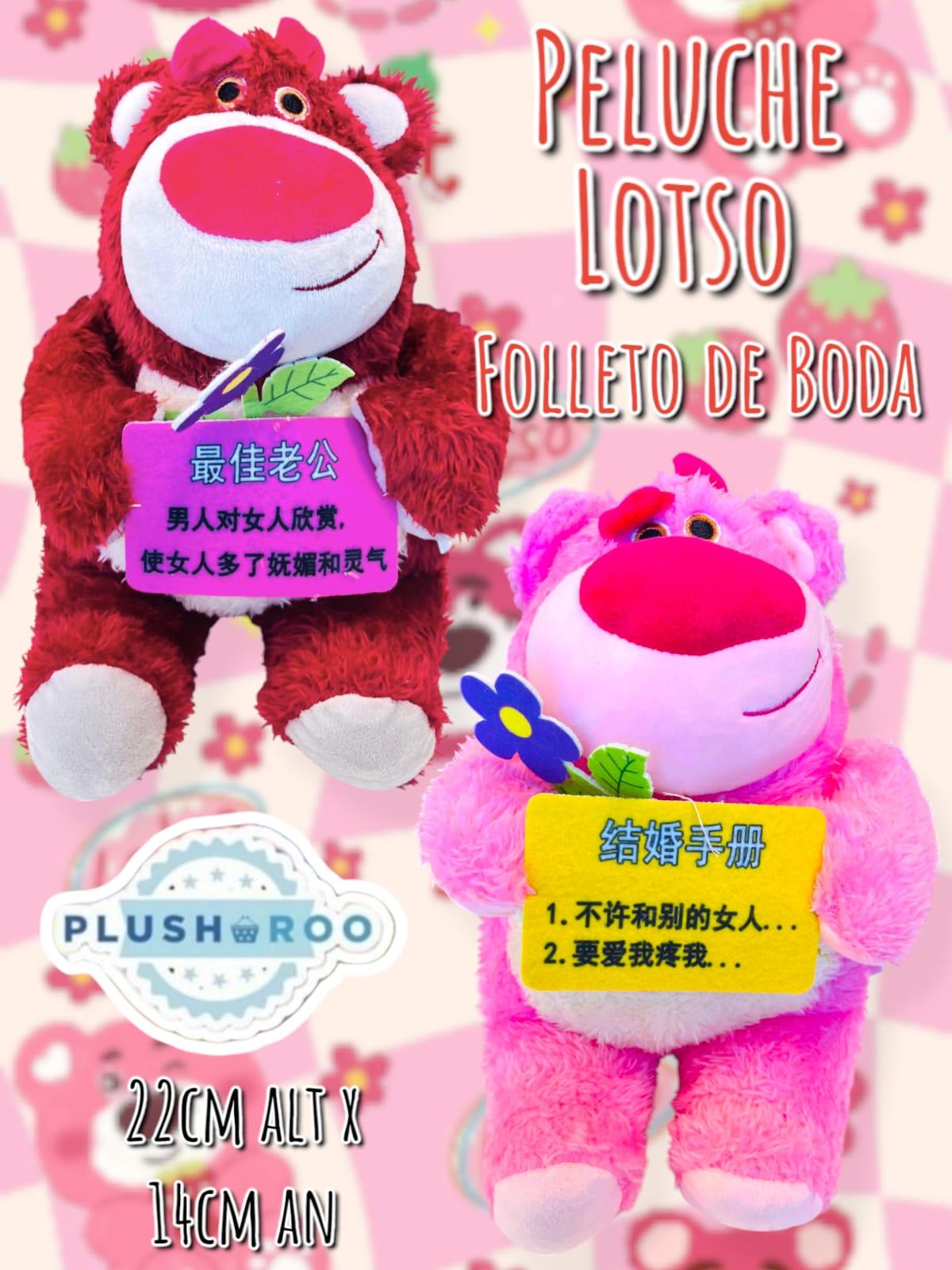 Peluche Premium PLUSHAROO 2025 Lotso Folleto de Boda