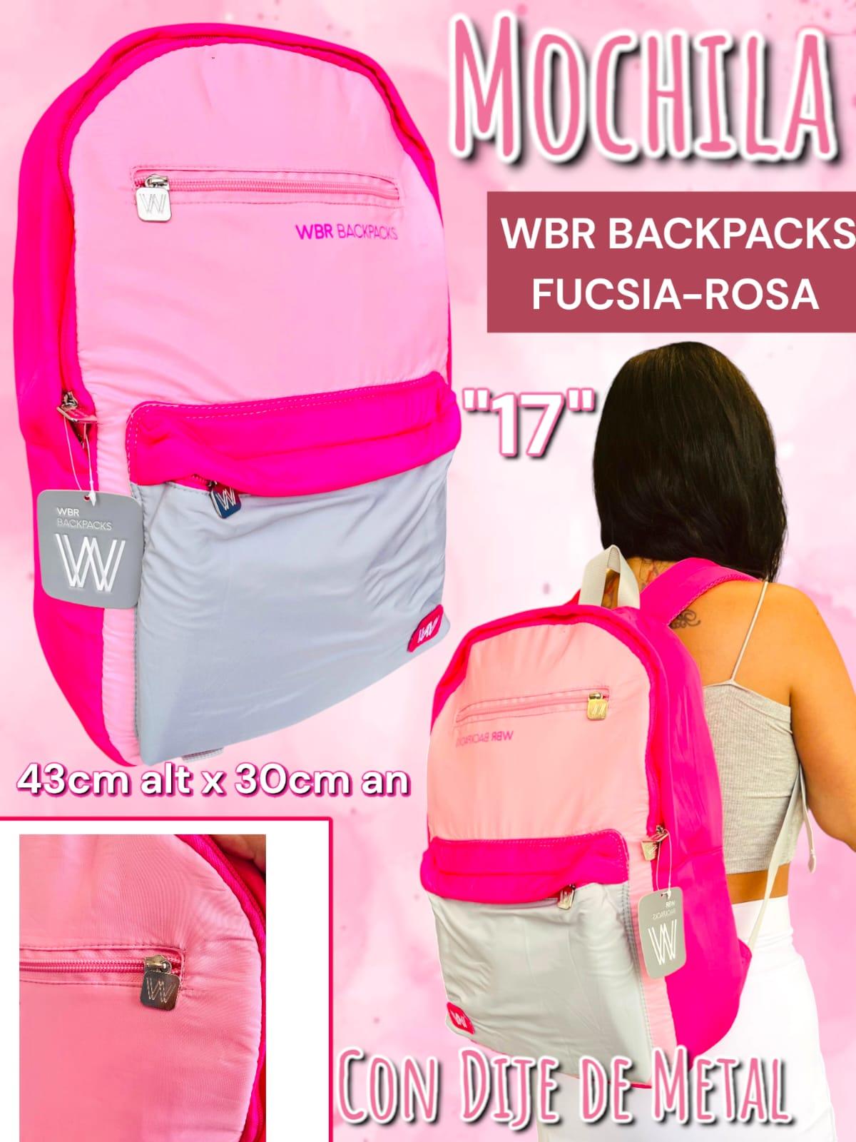 Mochila WBR Backpacks Fucsia - Rosa "17"