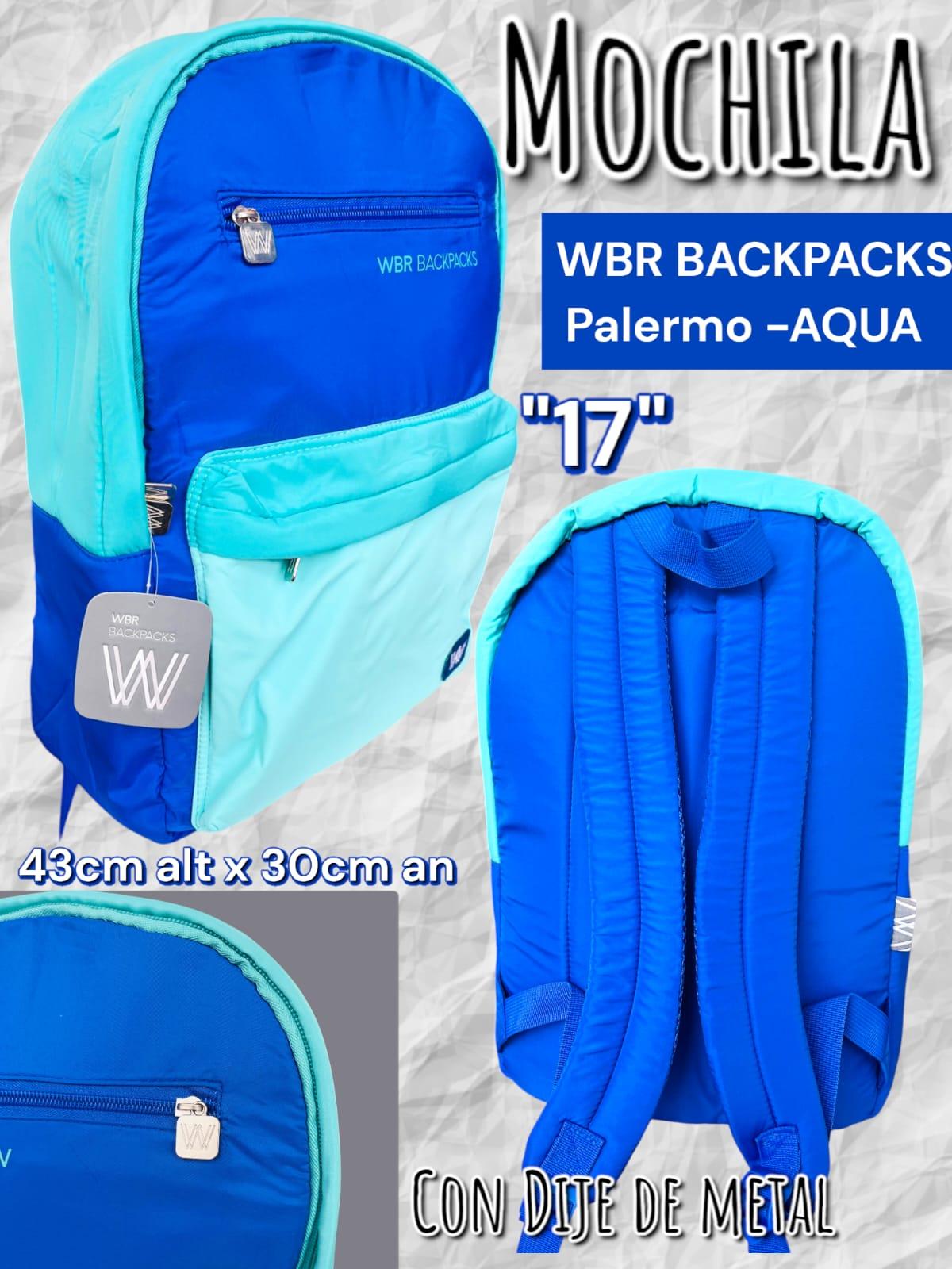 Mochila WBR Backpacks Palermo AQUA "17"