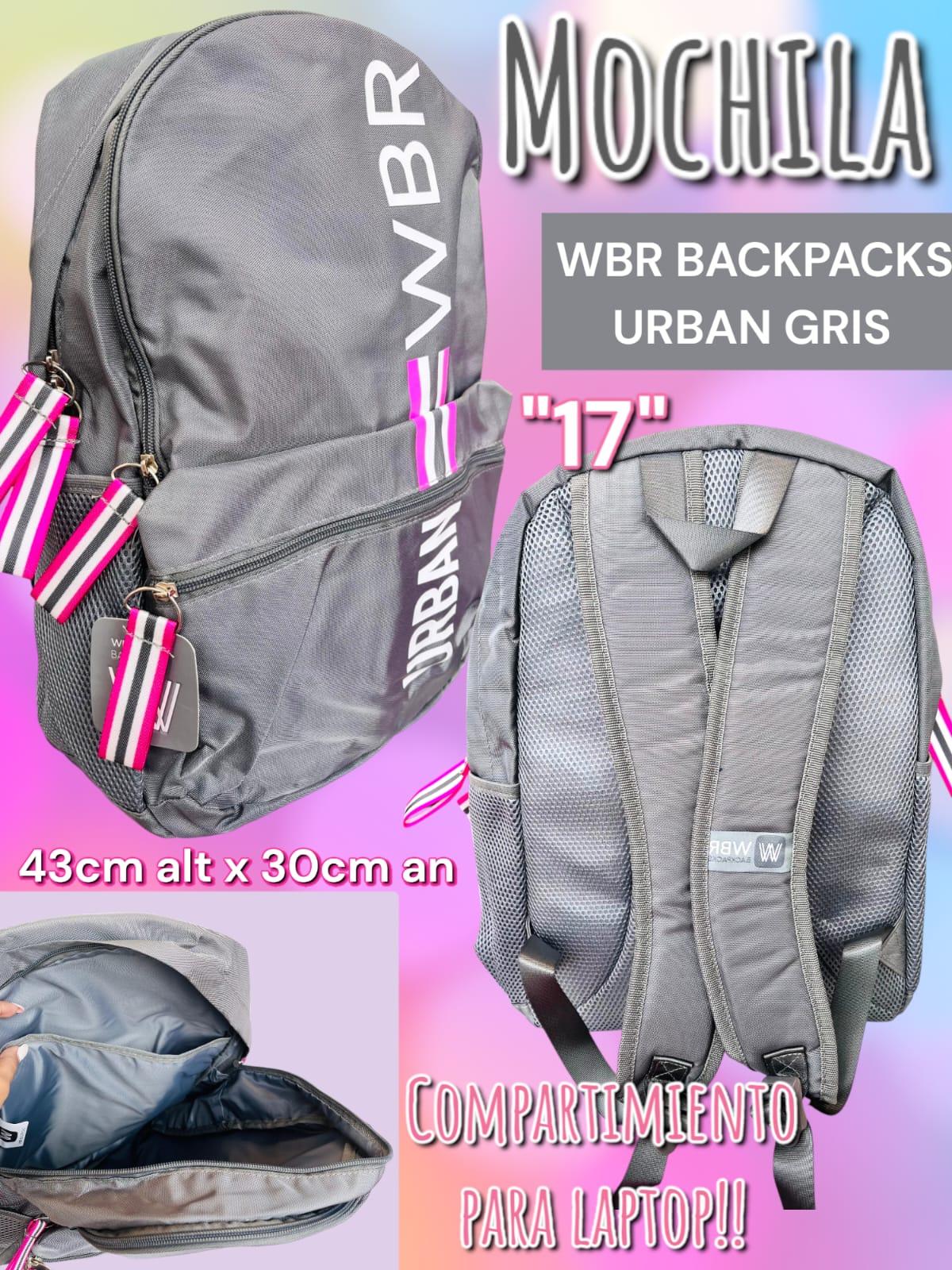 Mochila WBR Backpacks Urban Gris "17"