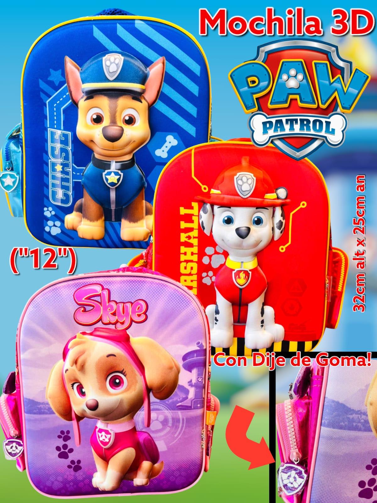 MOCHILA ESPALDA 12" PAW PATROL