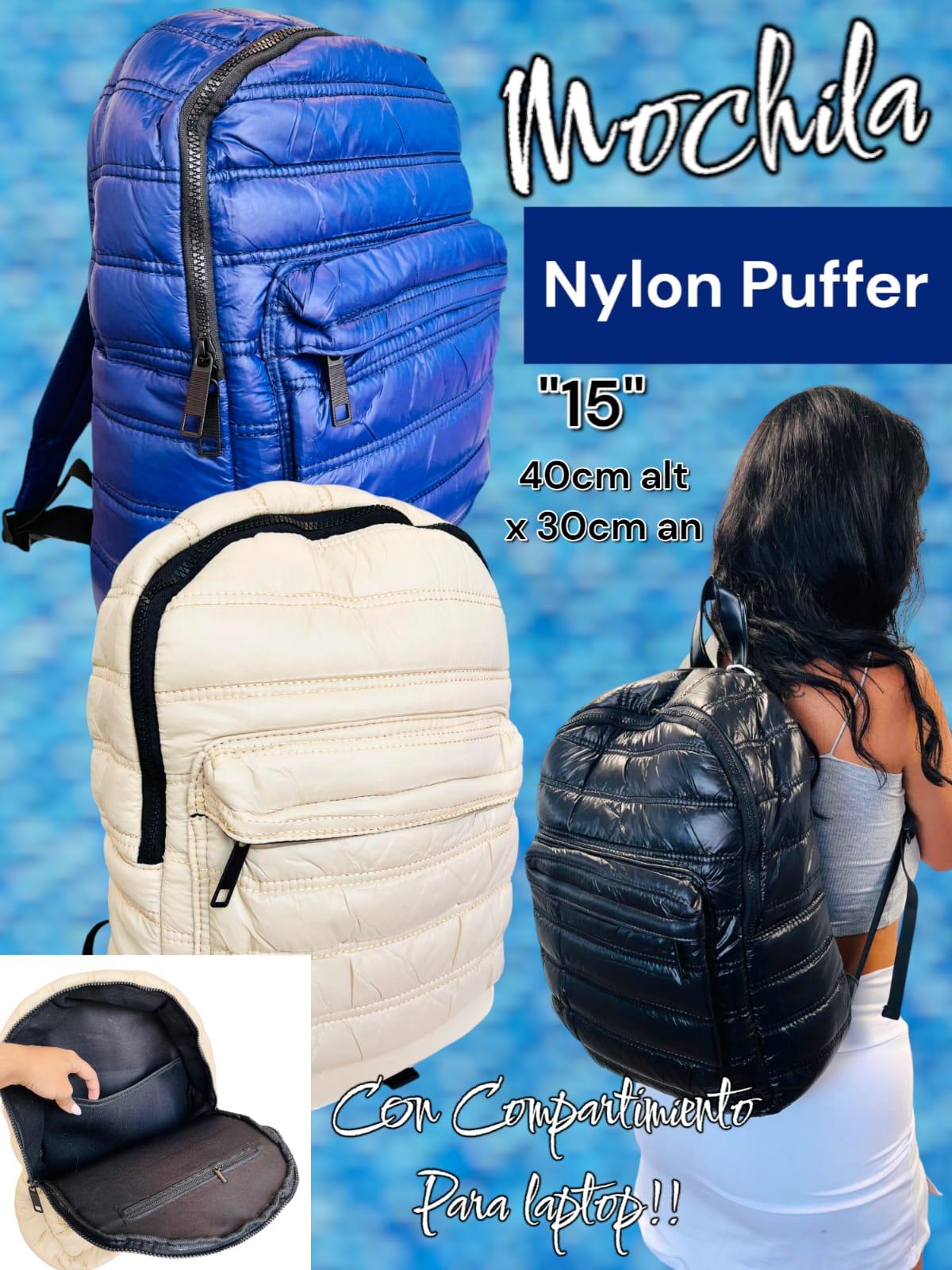 Mochila Espalda  NYLON PUFFER "15"