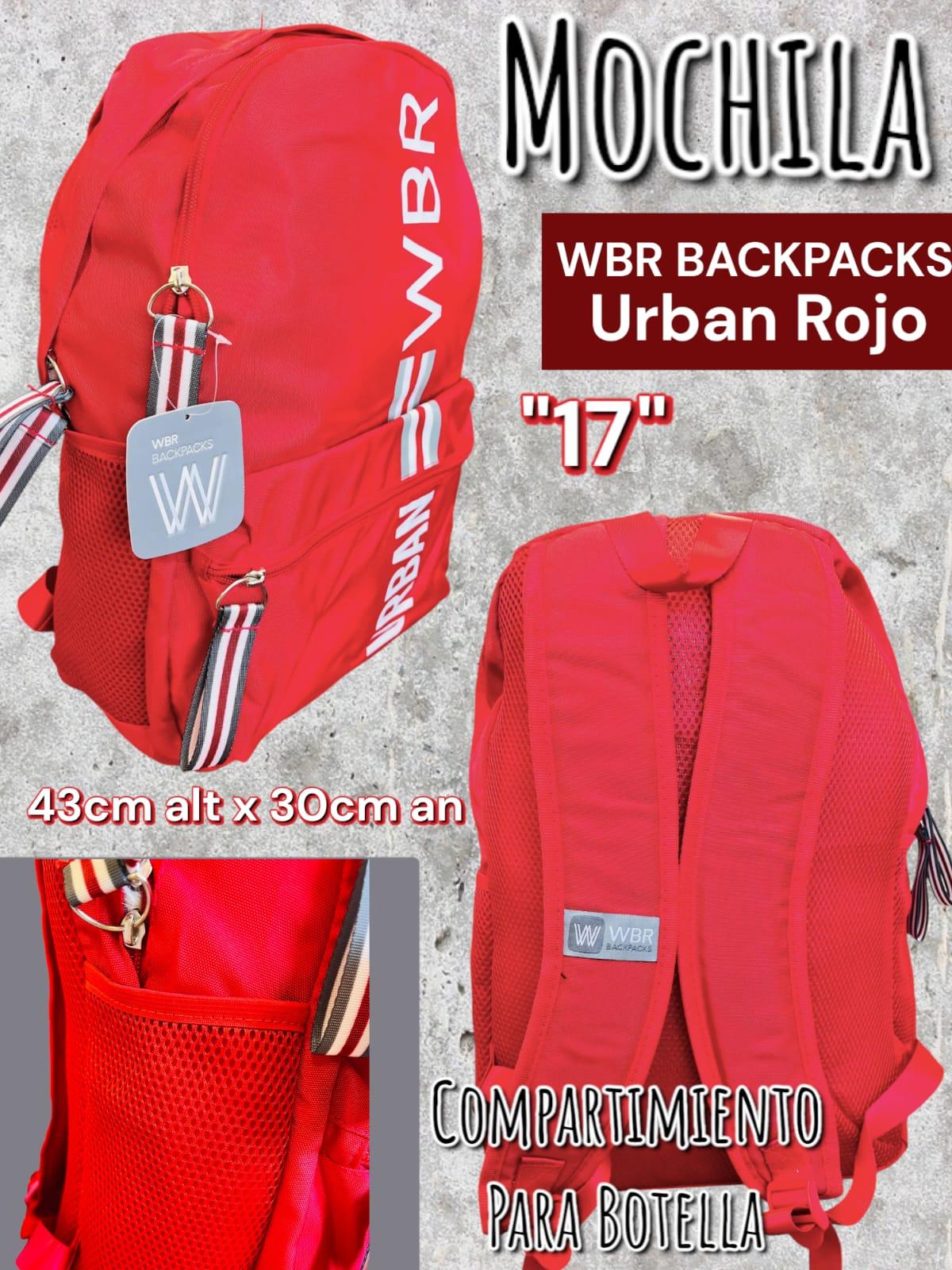 Mochila WBR Backpacks Urban Rojo "17"