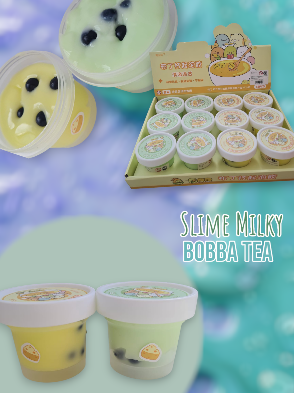 Slime Milky Bobba Tea