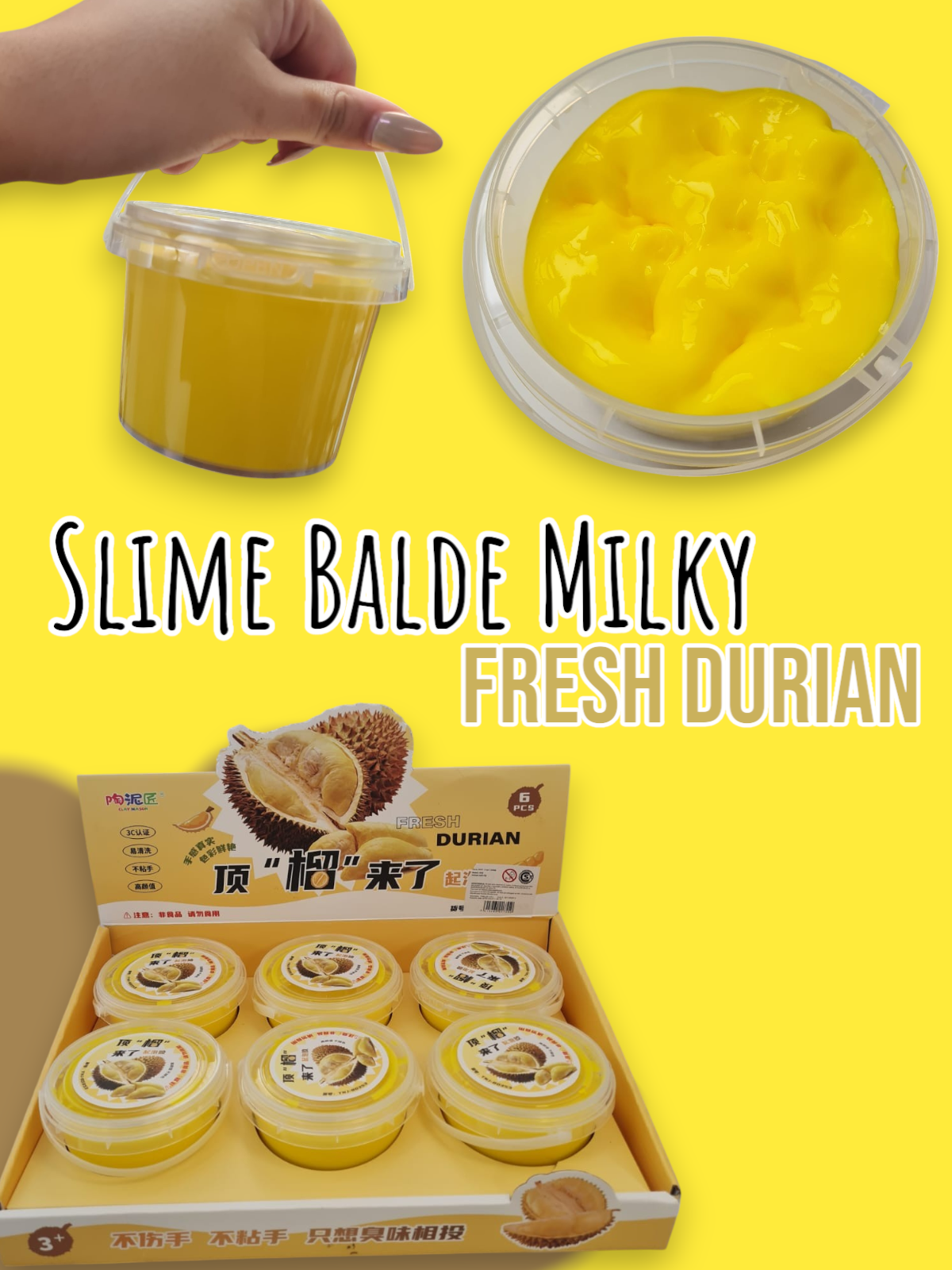 Slime Balde Milky Fresh Durian