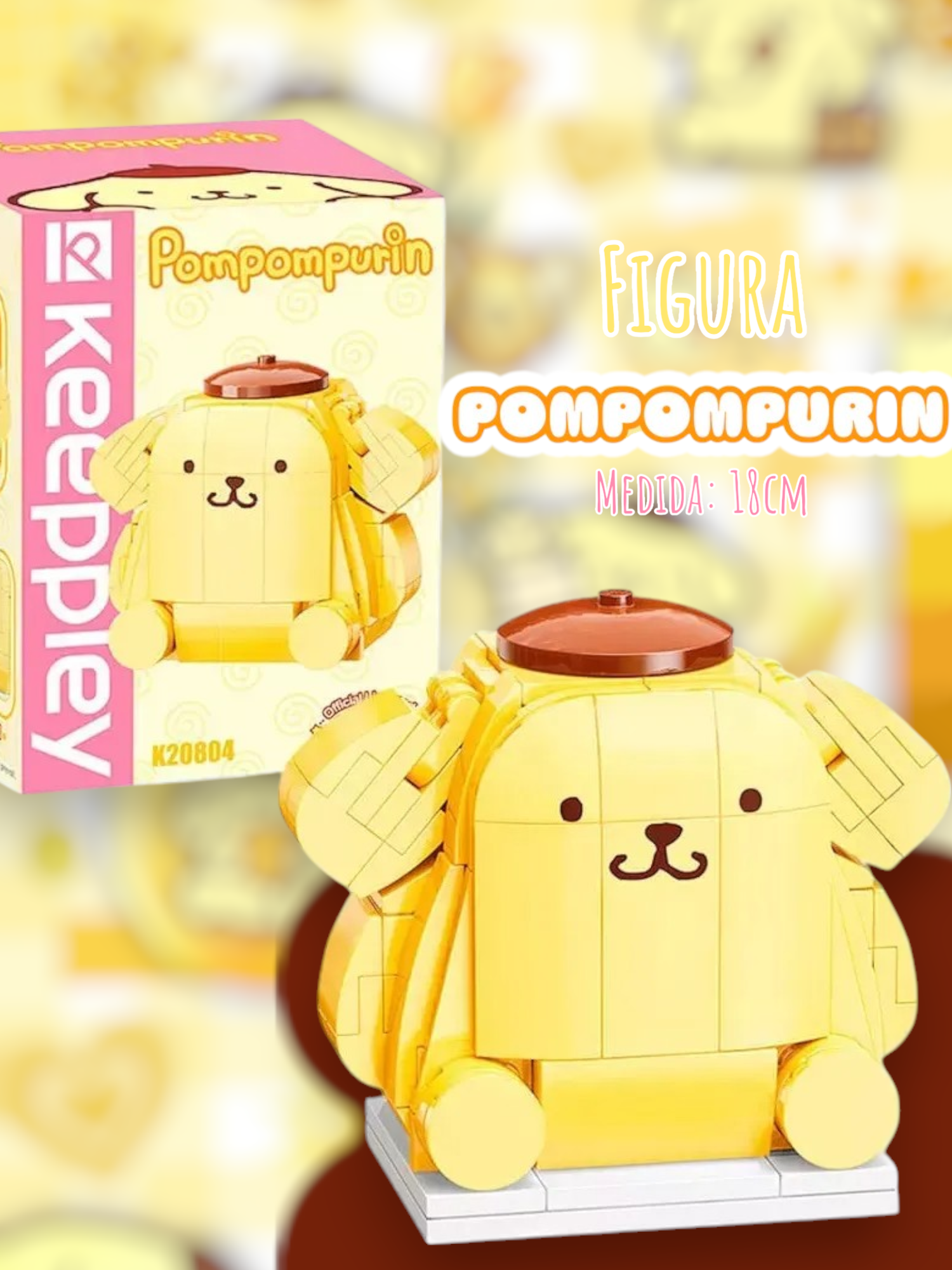 Hello Kitty Figura "Pompompurin" 10cm