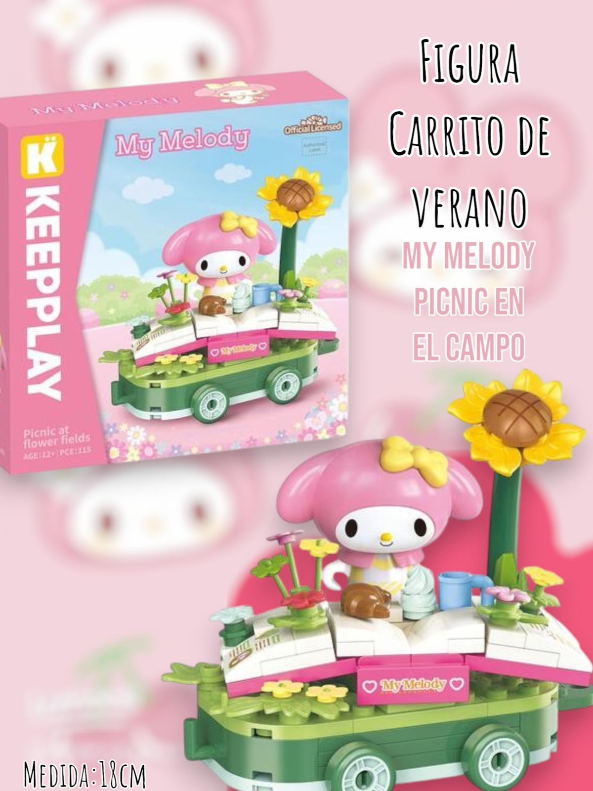 Hello Kitty - Carrito de Verano 18cm. "My Melody- Picnic en el Campo''