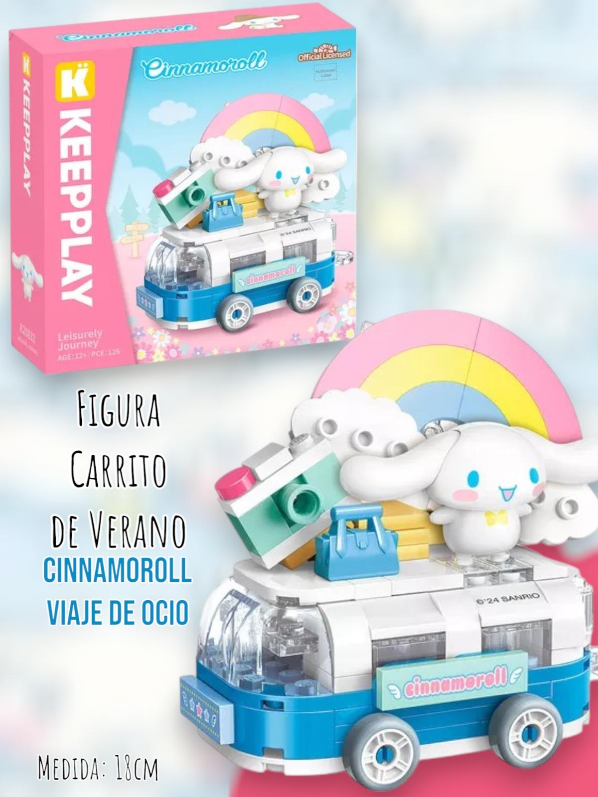 Hello Kitty - Carrito de Verano 18cm "Cinnamoroll- Viaje de Ocio"