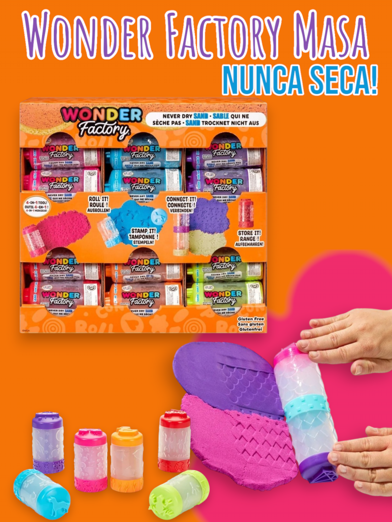 Wonder Factory -Exhibidor 71 gr Masa (Nunca Seca)