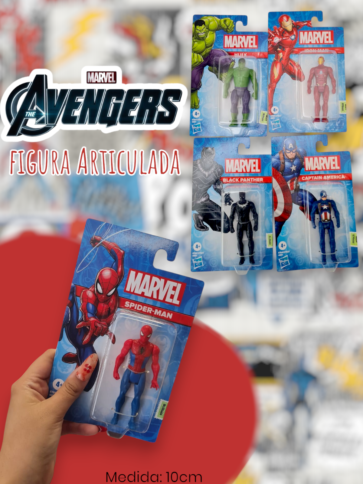 Hasbro Marvel Avengers - Figura 10cm Articulado