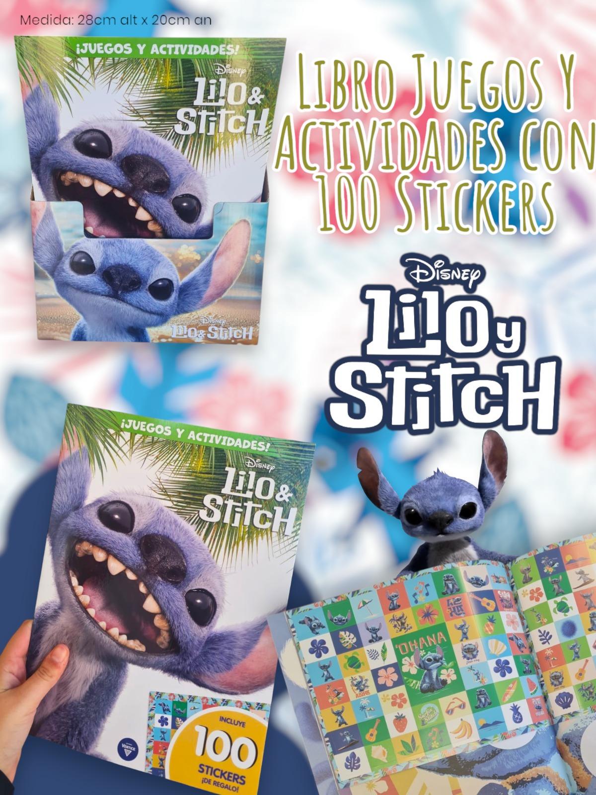 Libro Juegos Y Actividades con 100 Stickers Lilo y Stitch