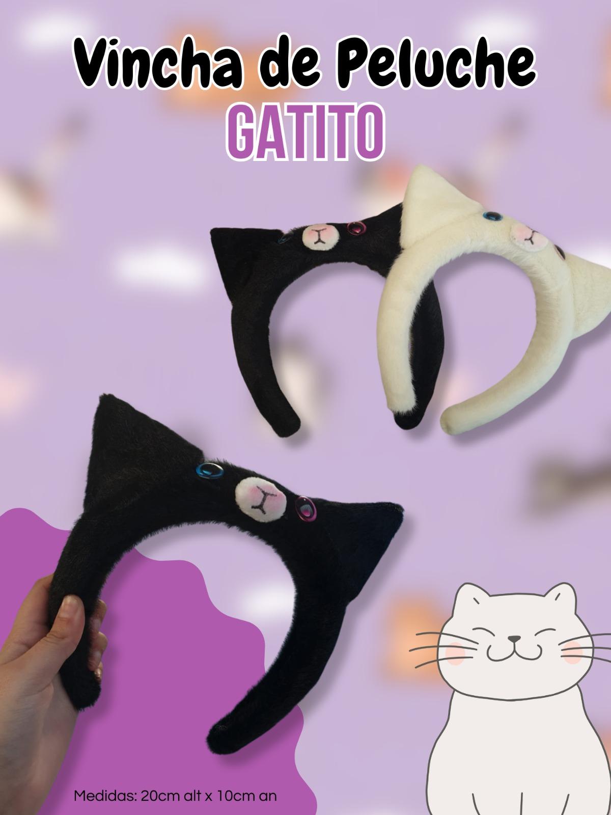 Vincha de Peluche Gatito