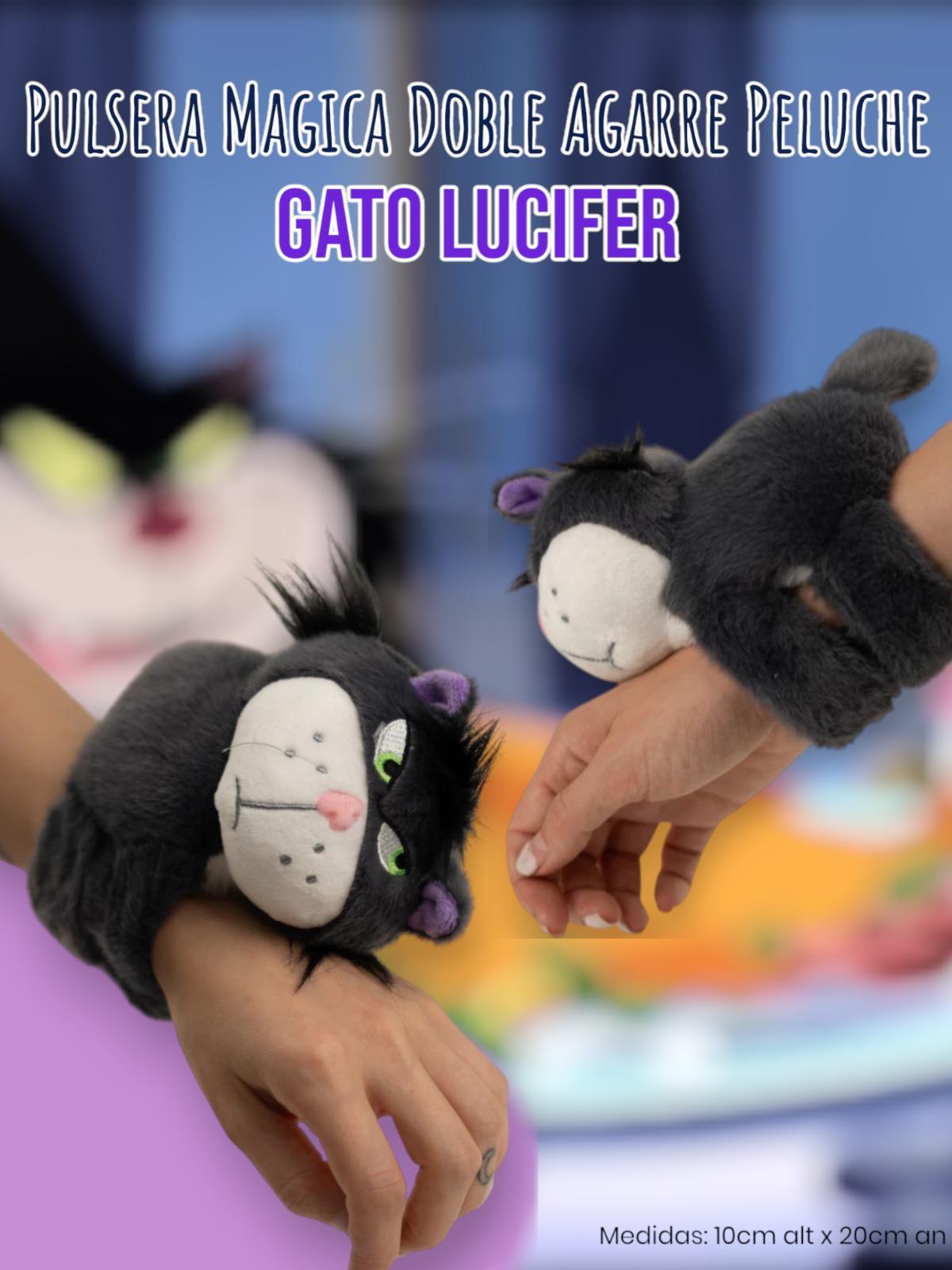 Pulsera Magica Doble Agarre Peluche Gato Lucifer