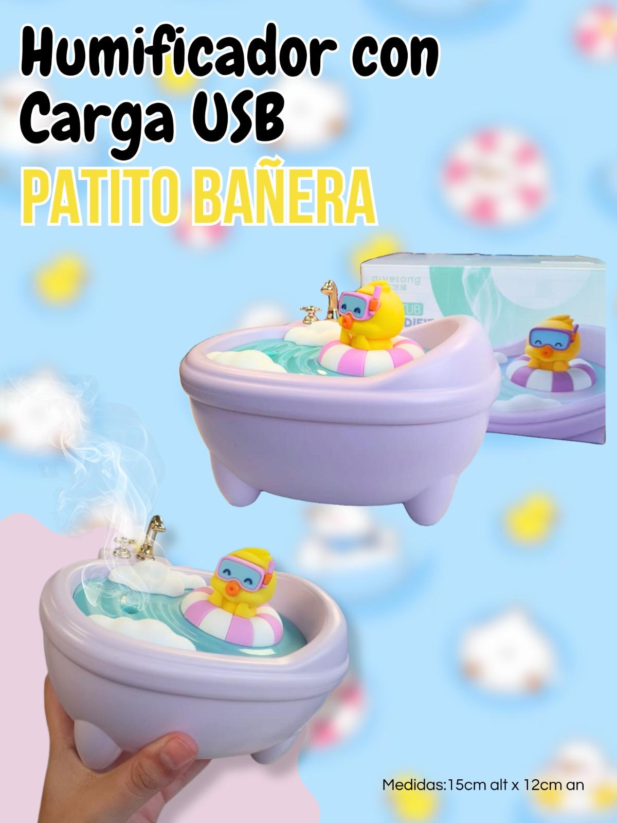 Humificador con Carga USB Patito Bañera