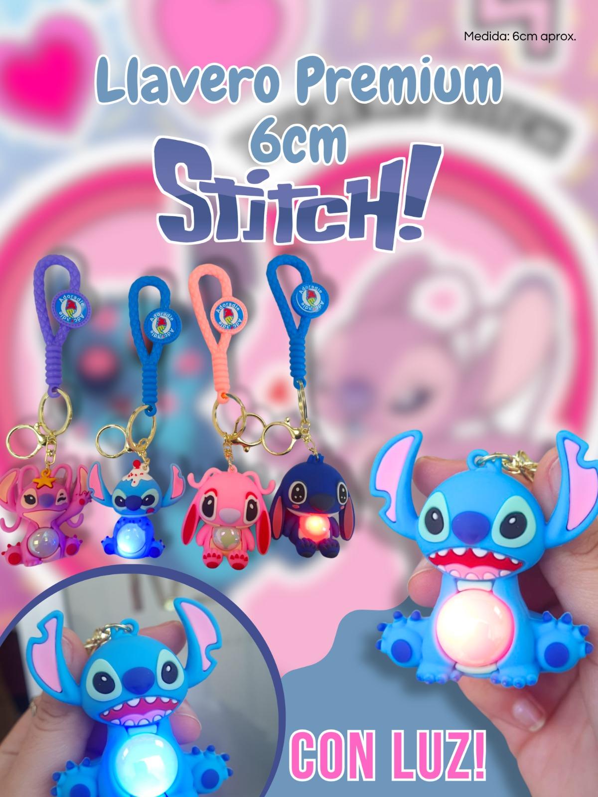 Llavero Premium con Luz Stitch 6cm