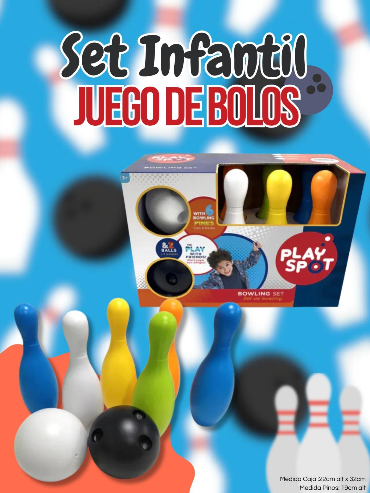 Set Juego De Bolos Infantil Play stop 