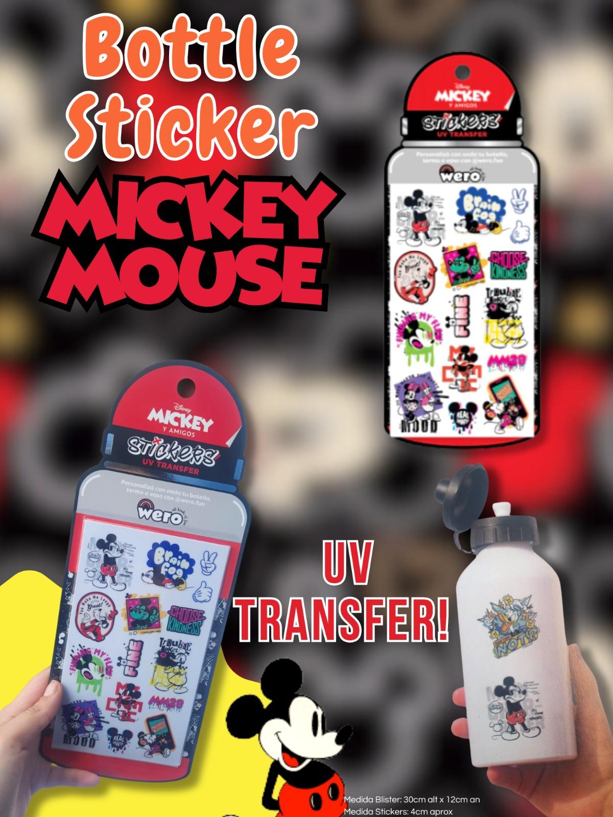 Bottle Sticker Mickey Mouse UV TRANSFER