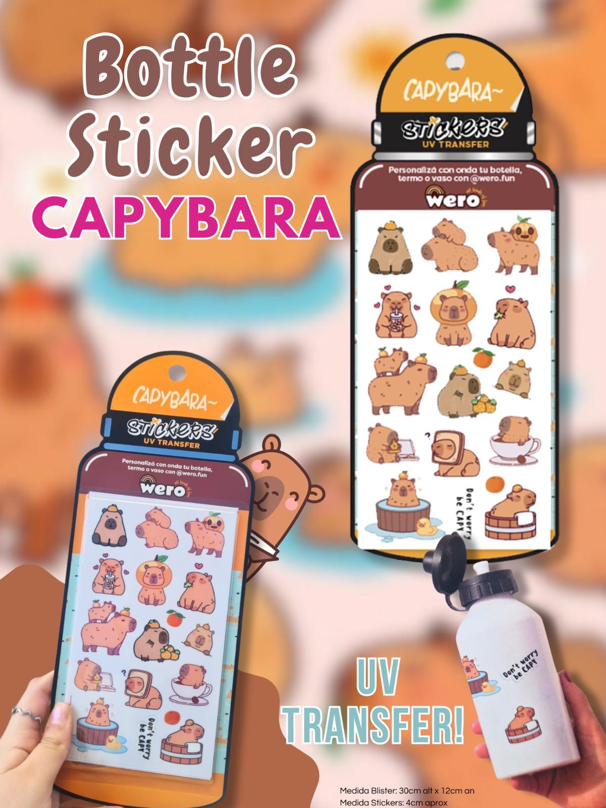 Bottle Sticker Capybara