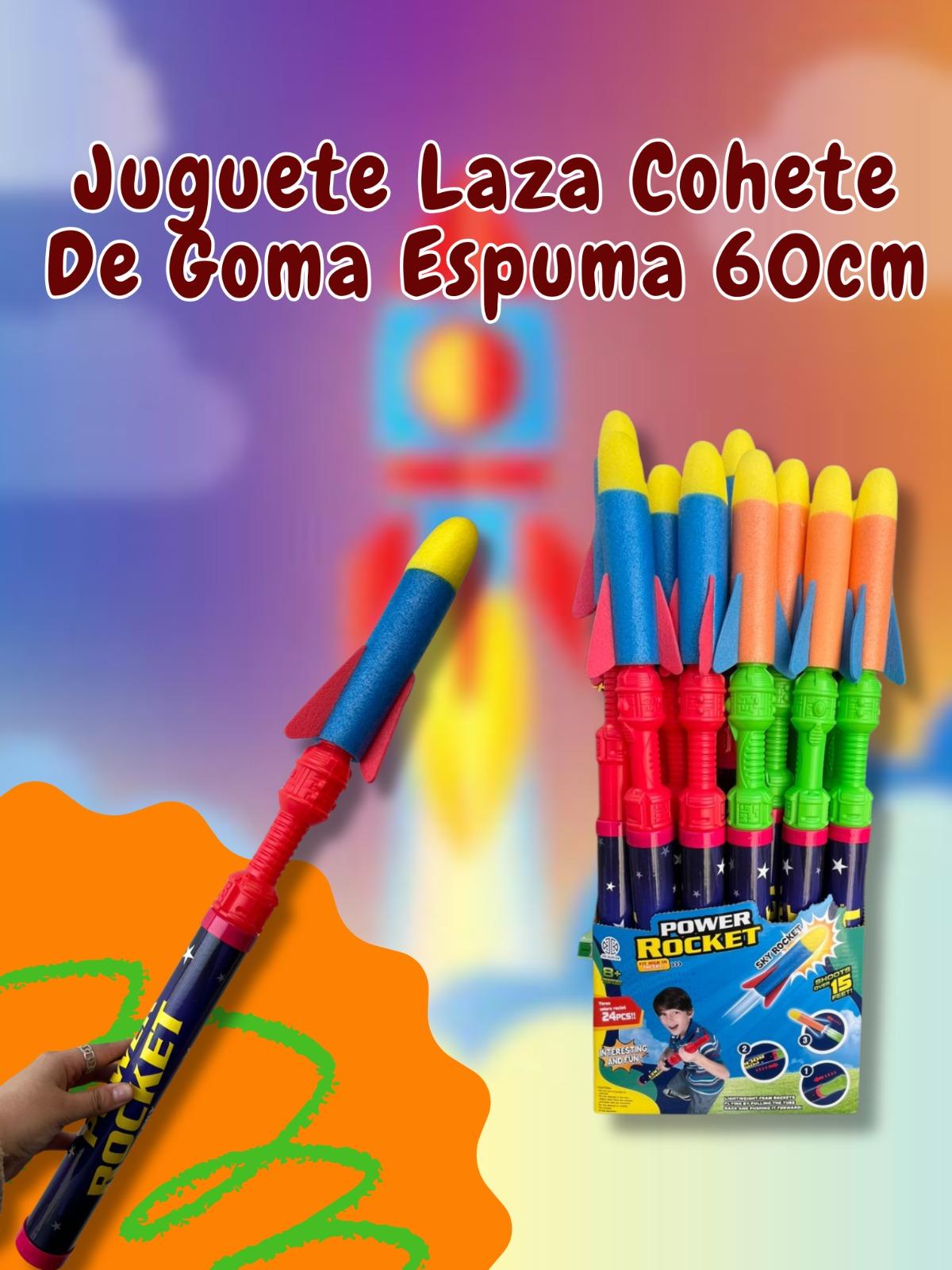 Juguete Lanza Cohete De Goma Espuma ( 60 cm )