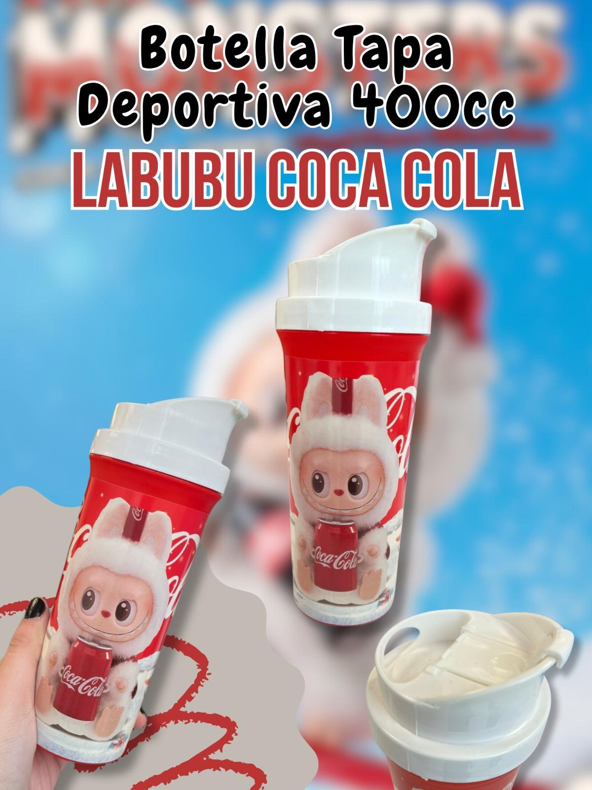 Botella Tapa Deportiva Labubu Coca Cola