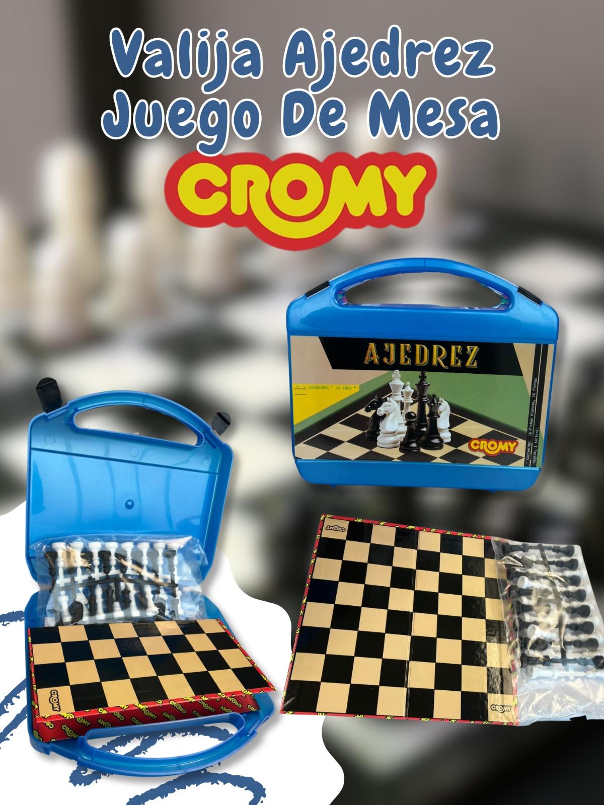 Valija Ajedrez Juego De Mesa Cromy