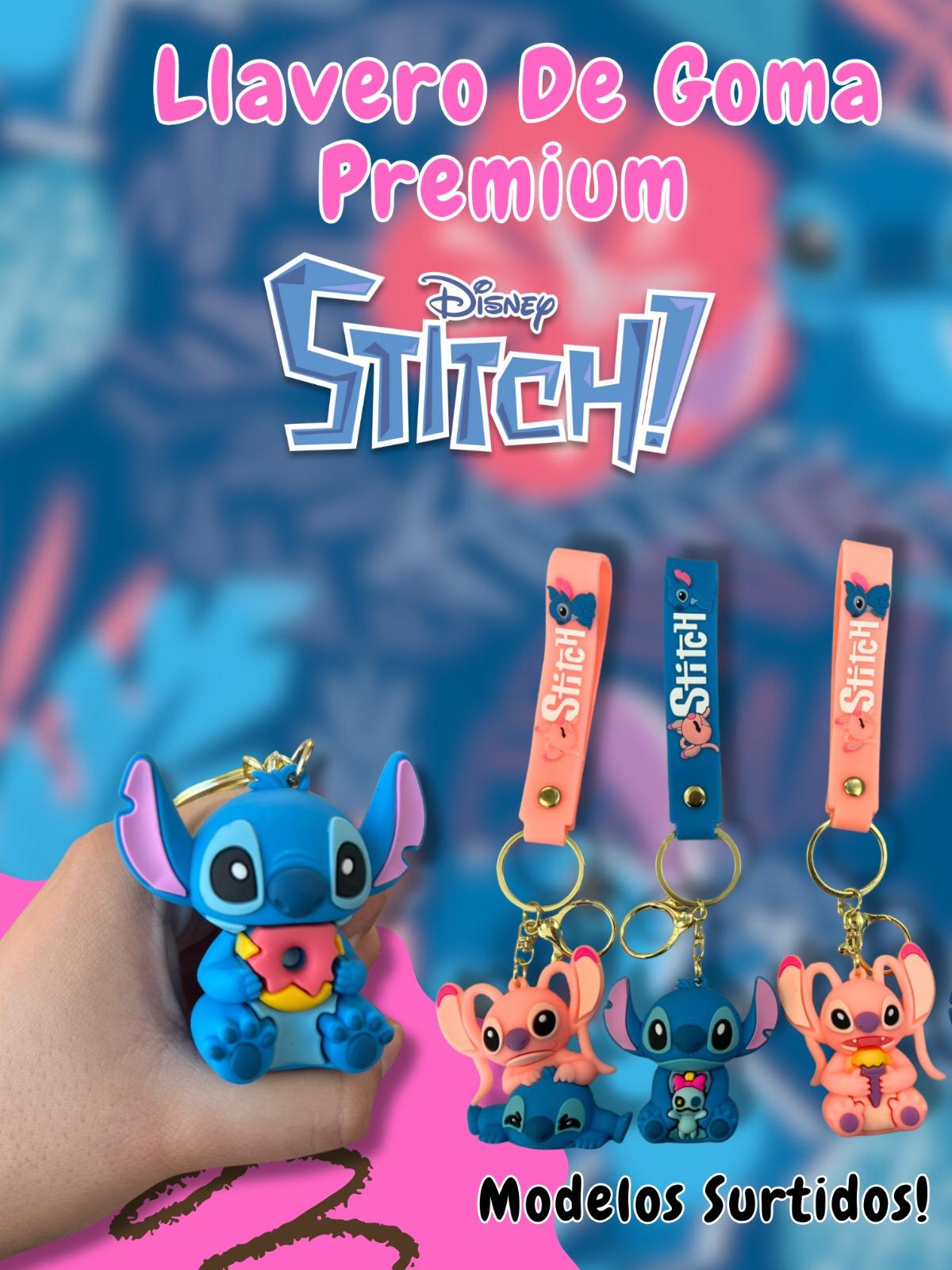 Llavero De Goma Premium Stitch Surtidos